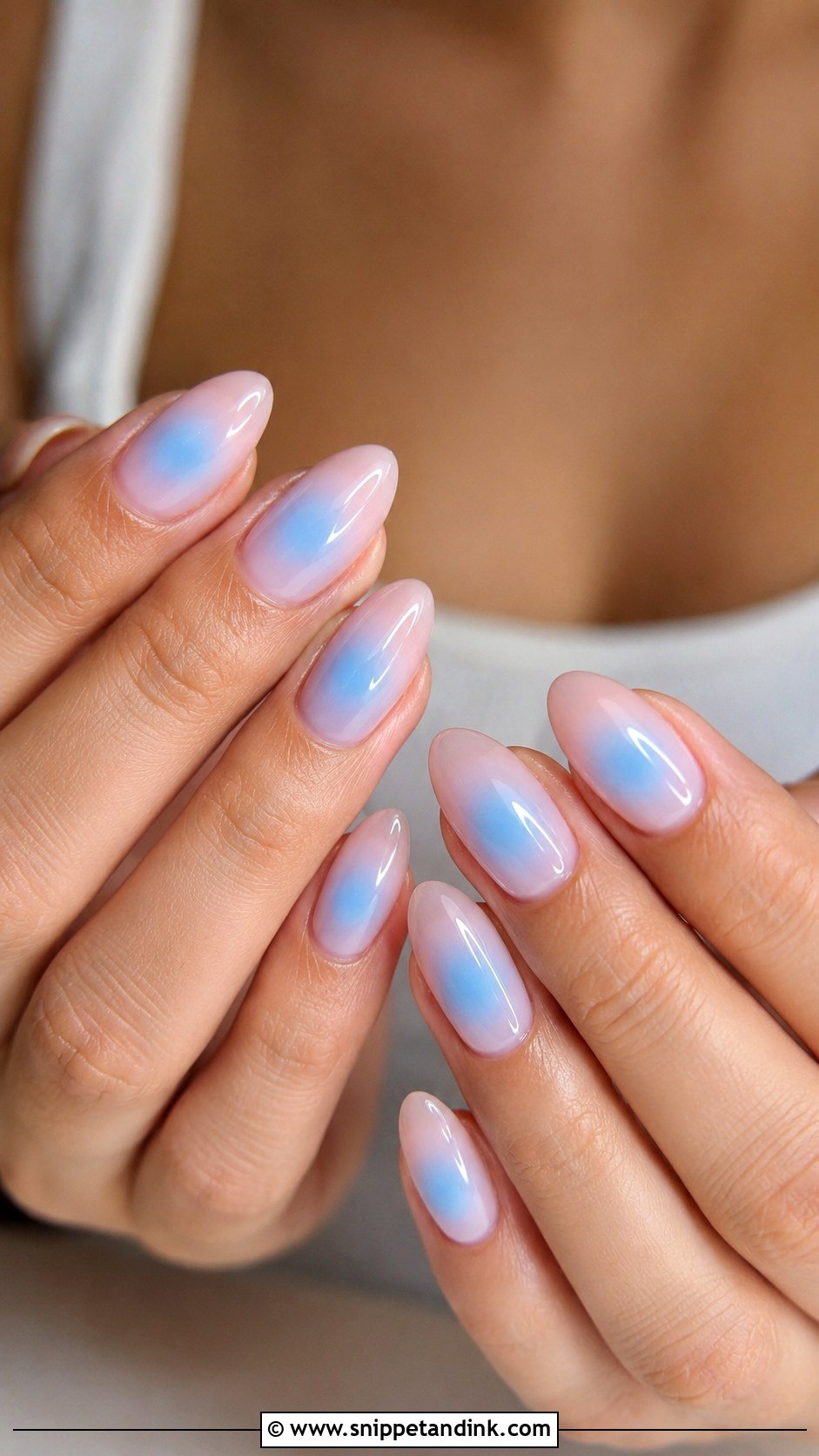 Blue Aura Wedding Nails - Snippet and Ink - 20 Blue Wedding Nails for Bride