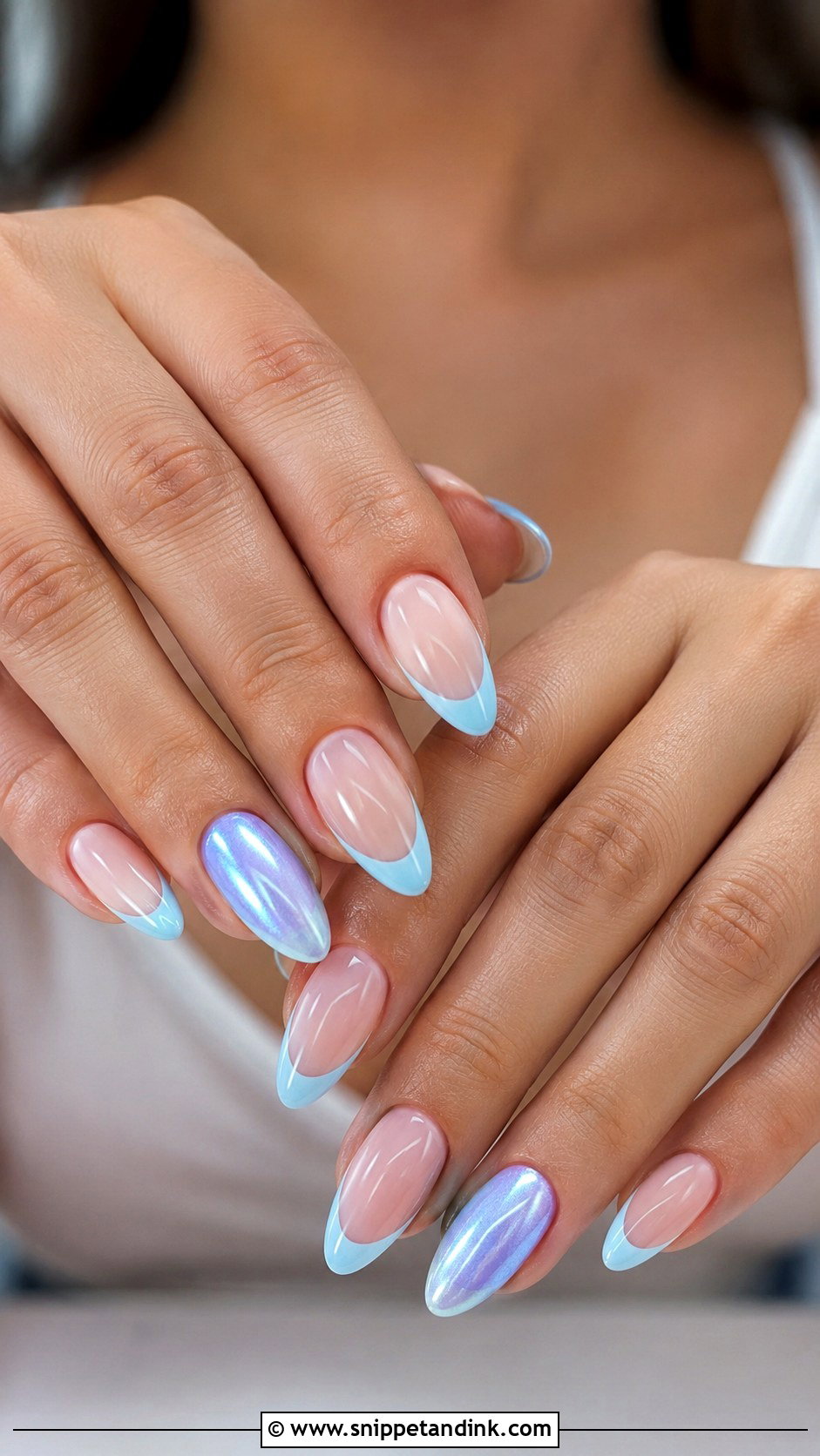Blue Bachelorette Nails For Bride - Snippet and Ink - 30 Bachelorette Nails the Bride