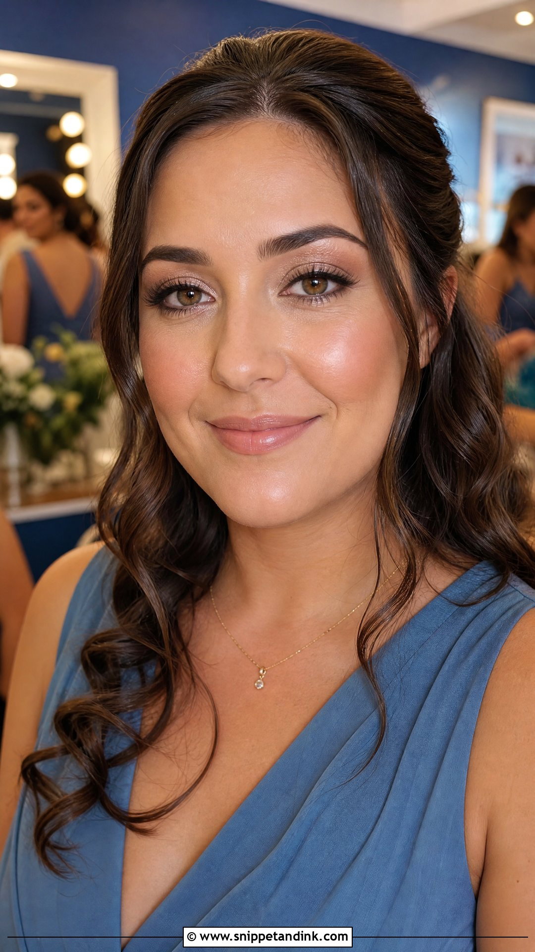 Blue Dress Bridesmaid Makeup - Snippet and Ink - 20 Makeup Looks for Wedding Bridesmaid