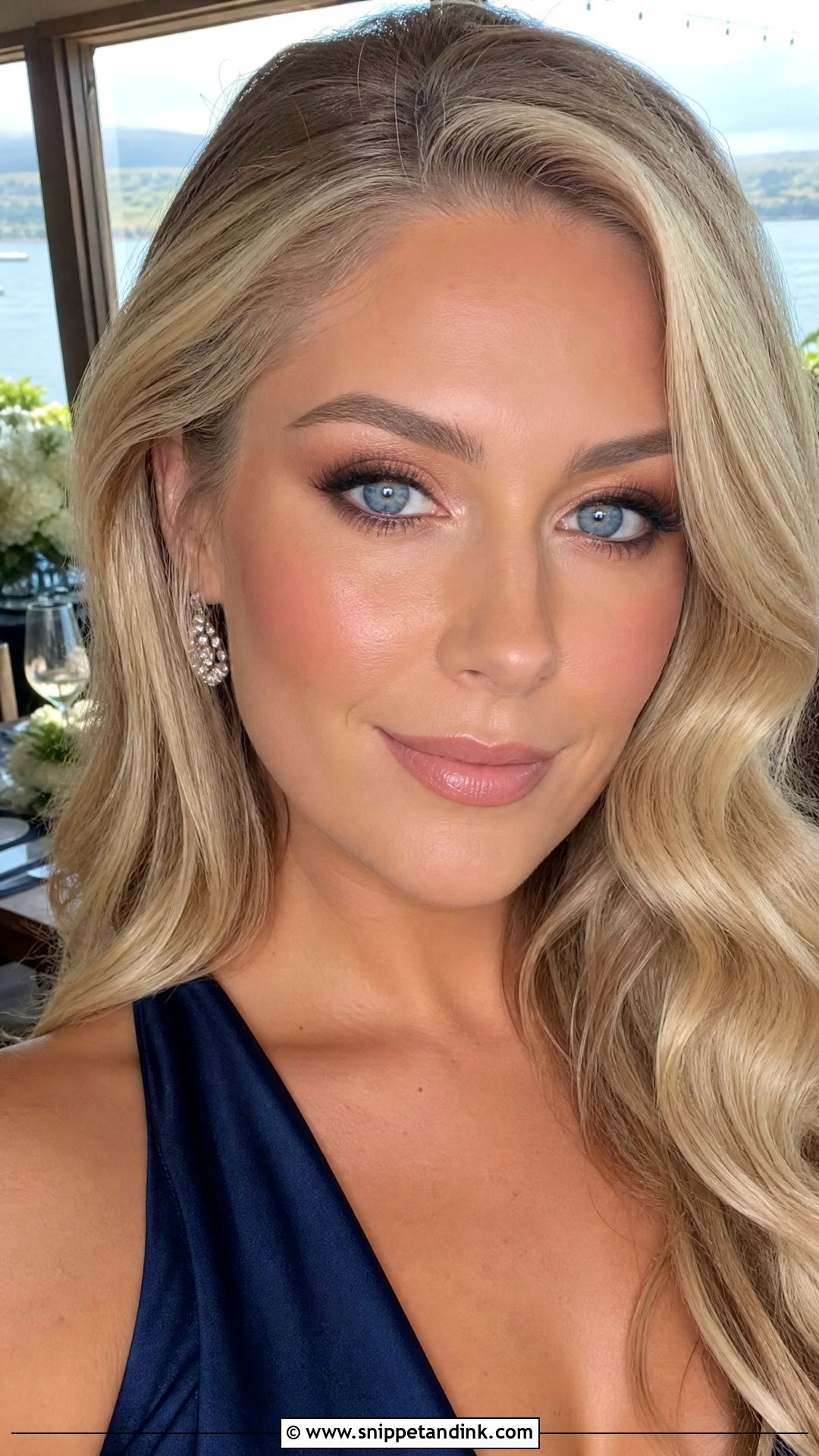Blue Dress Wedding Guest Makeup For Blue Eyes - Snippet and Ink - 25 Wedding Guest Makeup for Blue Eyes