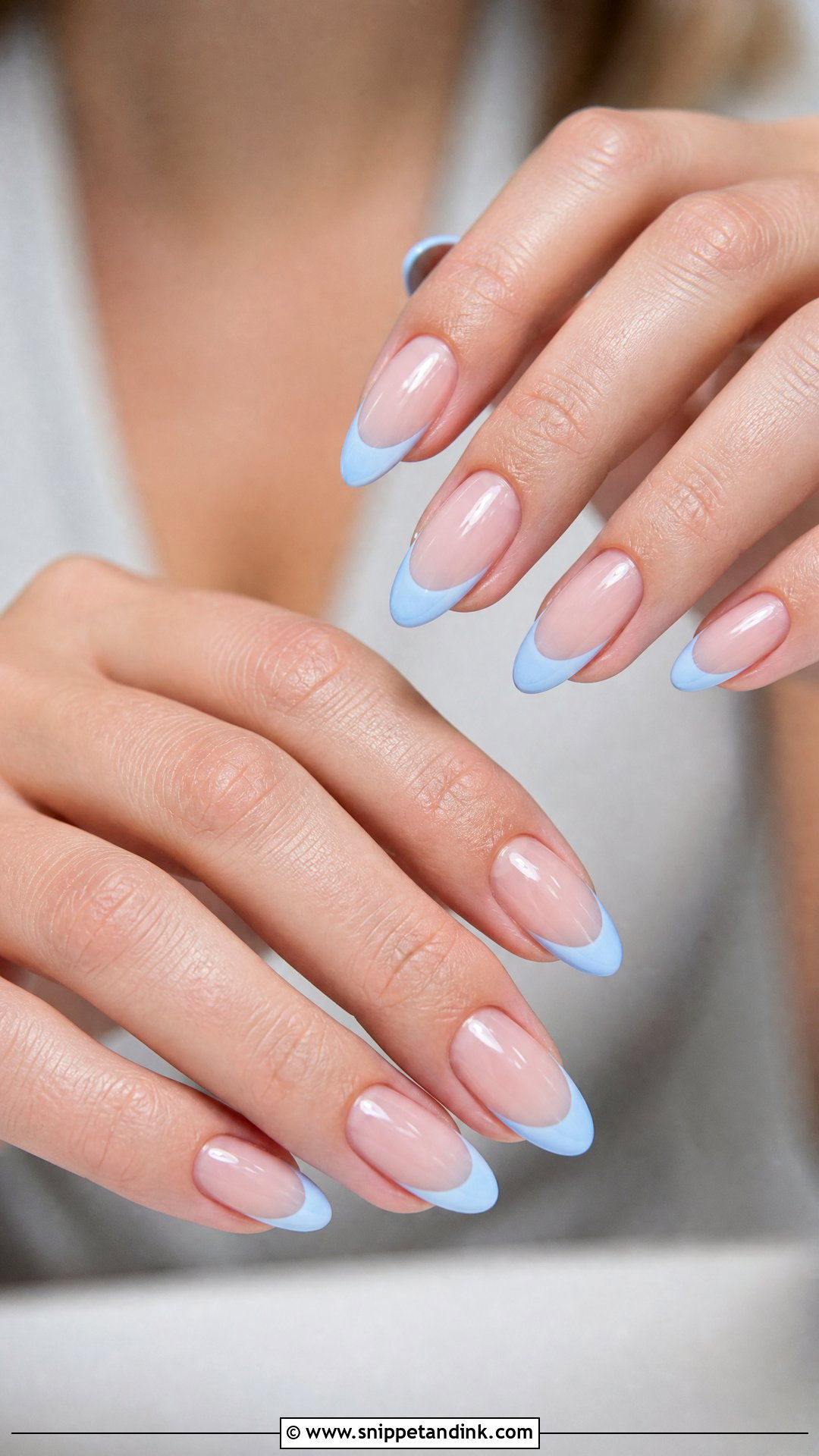 Blue Engagement Nails - Snippet and Ink - 35 Engagement Nails Ideas
