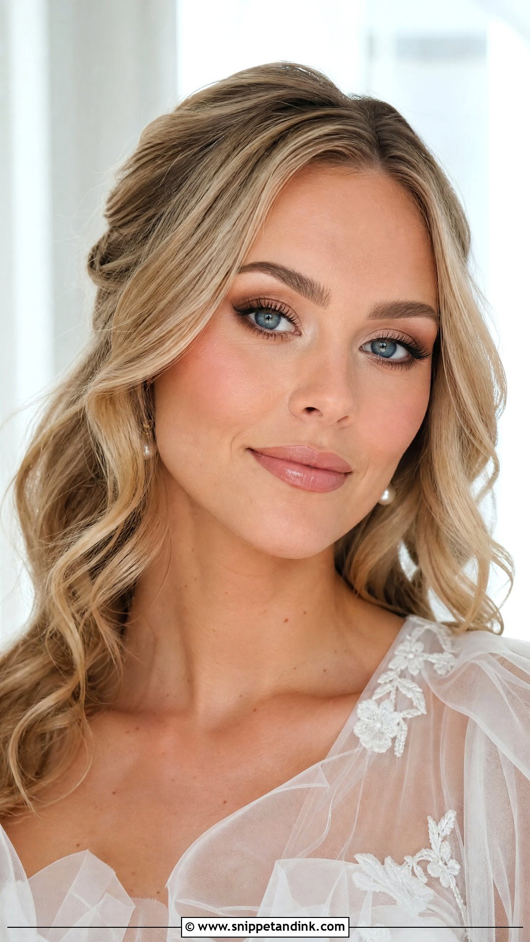 Blue Eye Bridal Makeup - Snippet and Ink - 20 Makeup Looks for Wedding Bride