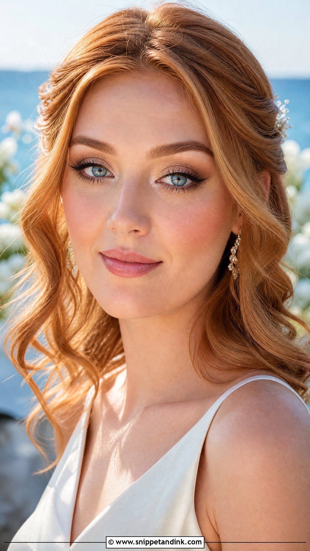 Blue Eye Wedding Makeup For Red Hair - Snippet and Ink - 20 Wedding Makeup Red Hair Ideas