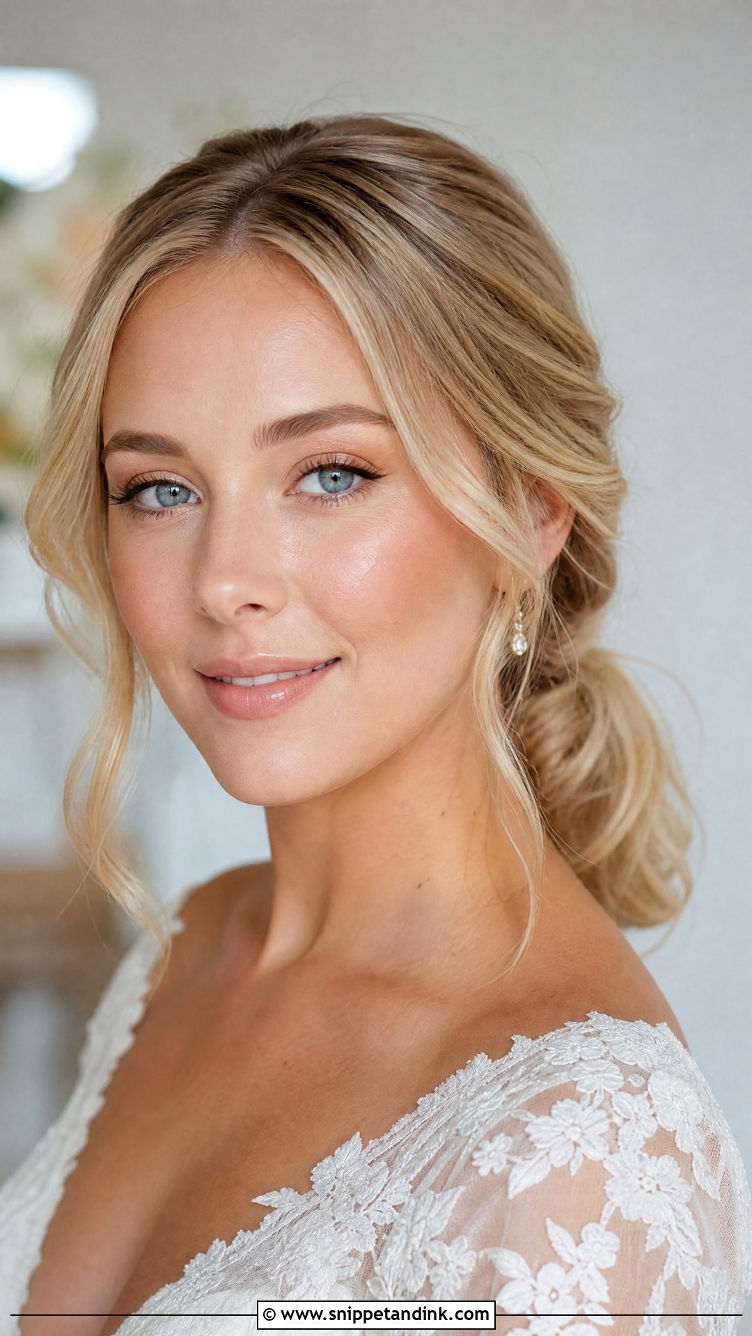 Blue Eyes No Makeup Bride - Snippet and Ink - 20 No Makeup Bride Ideas