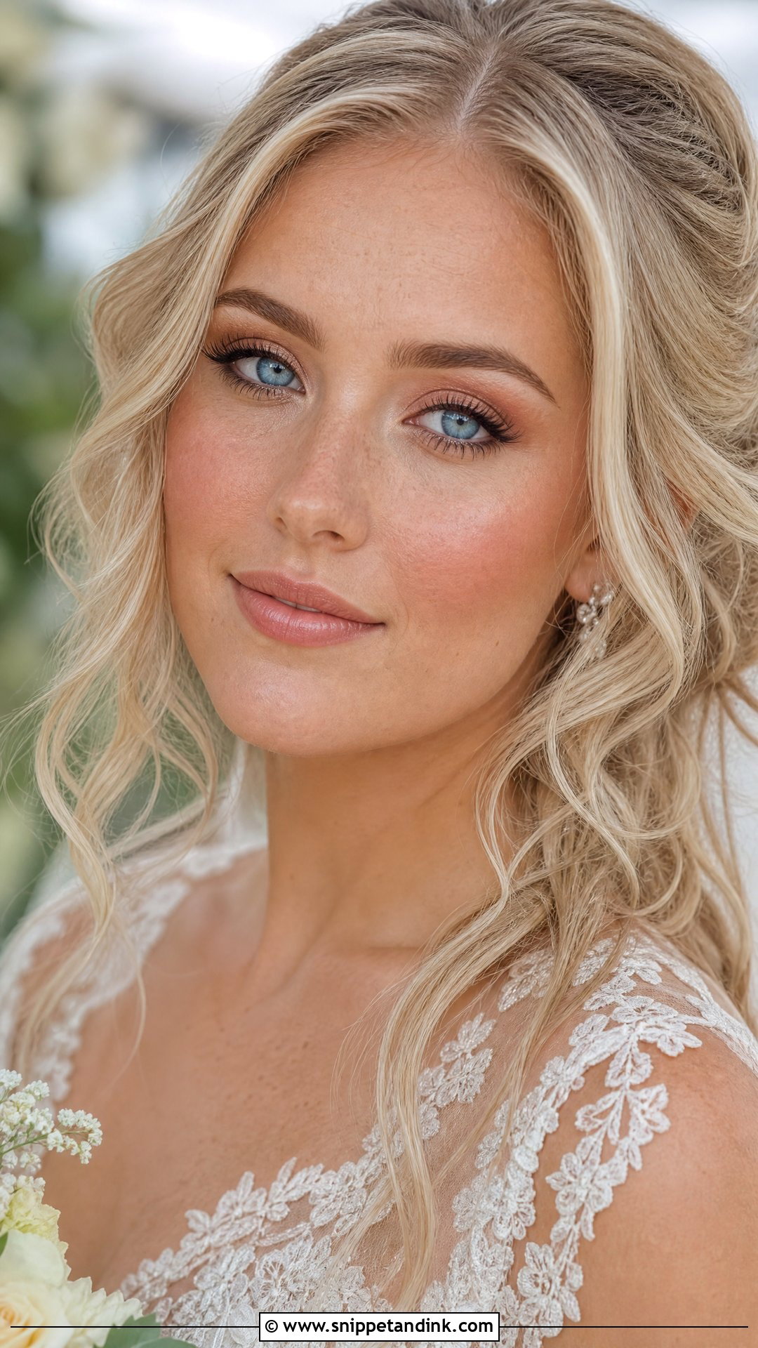 Blue Eyes Wedding Makeup With Freckles - Snippet and Ink - 20 Wedding Makeup Freckles