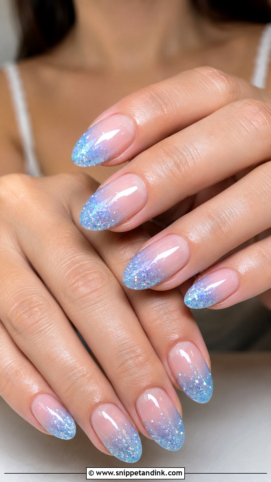 Blue Glitter Wedding Nails - Snippet and Ink - 20 Wedding Nails with Blue