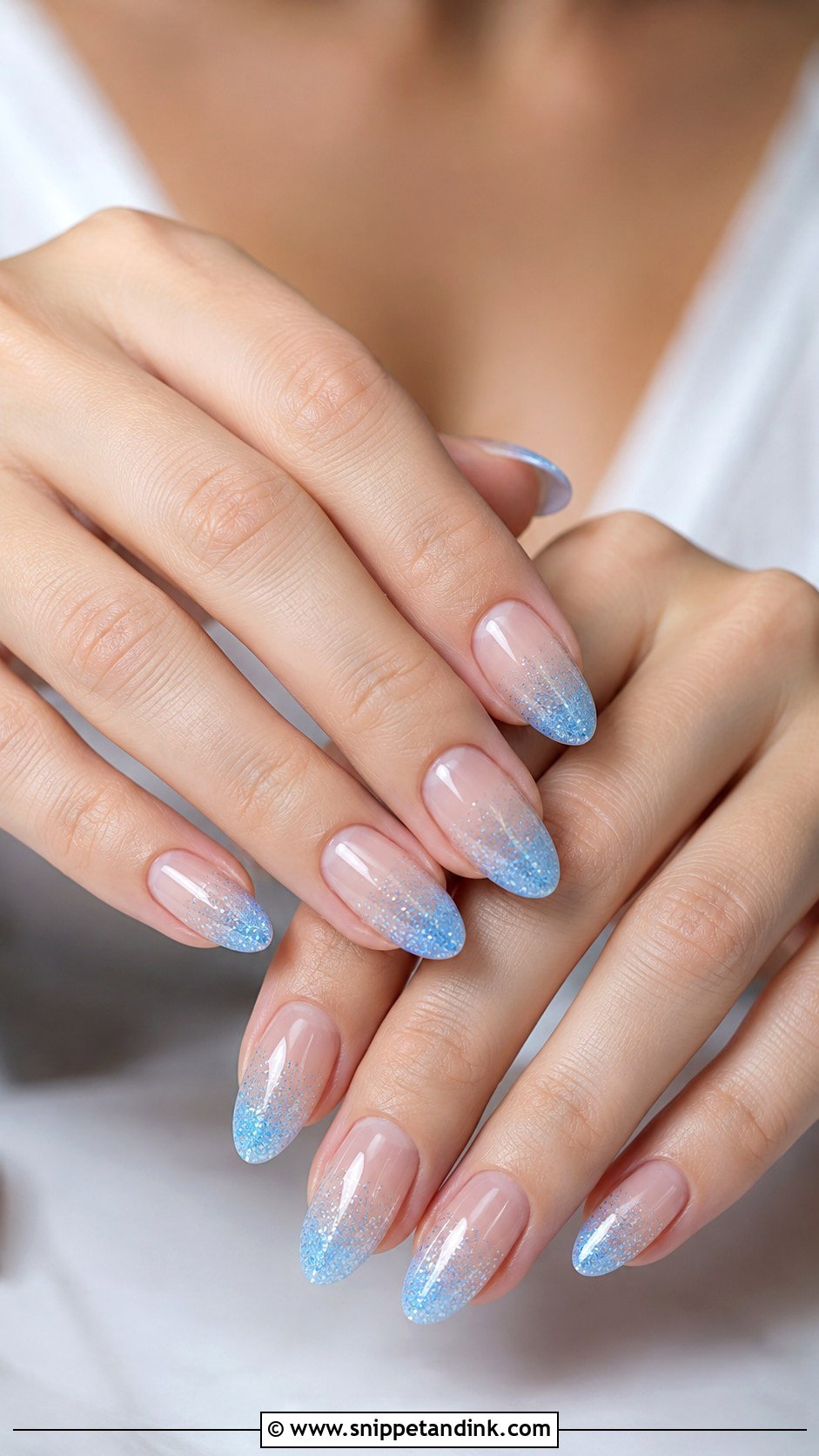 Blue Glitter Wedding Nails - Snippet and Ink - 30 Blue Wedding Nails