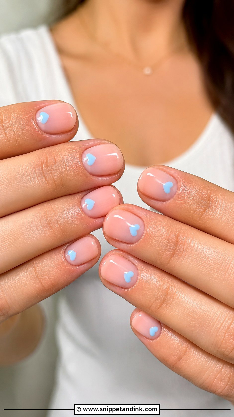 Blue Heart Wedding Nails - Snippet and Ink - 20 Wedding Nails with Blue