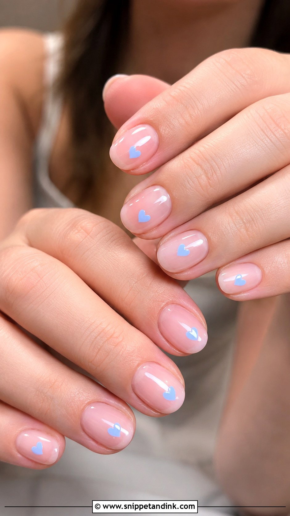 Blue Heart Wedding Nails - Snippet and Ink - 20 Something Blue Wedding Nails