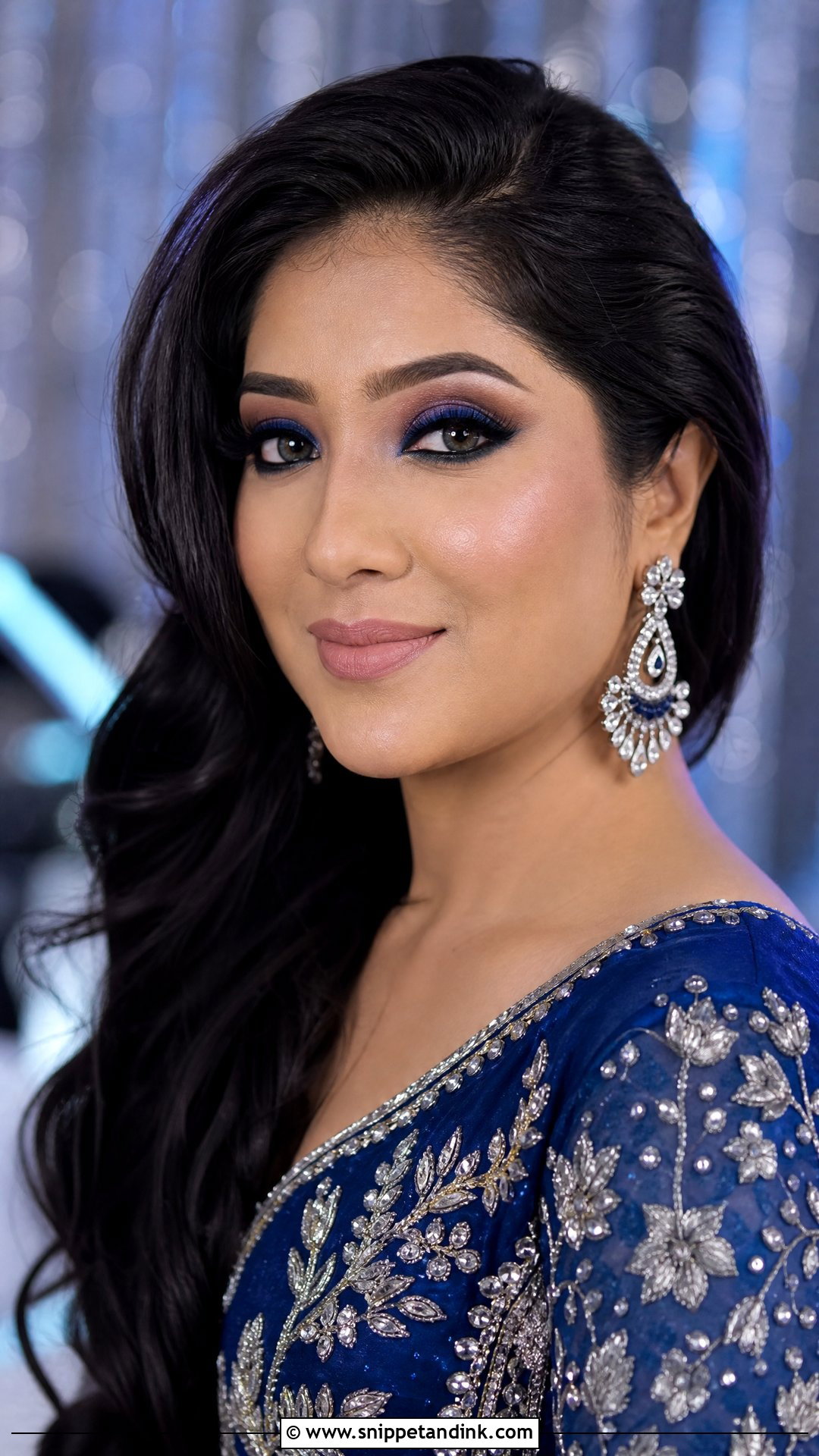 Blue Indian Wedding Eye Makeup - Snippet and Ink - 20 Indian Wedding Eye Makeup Ideas