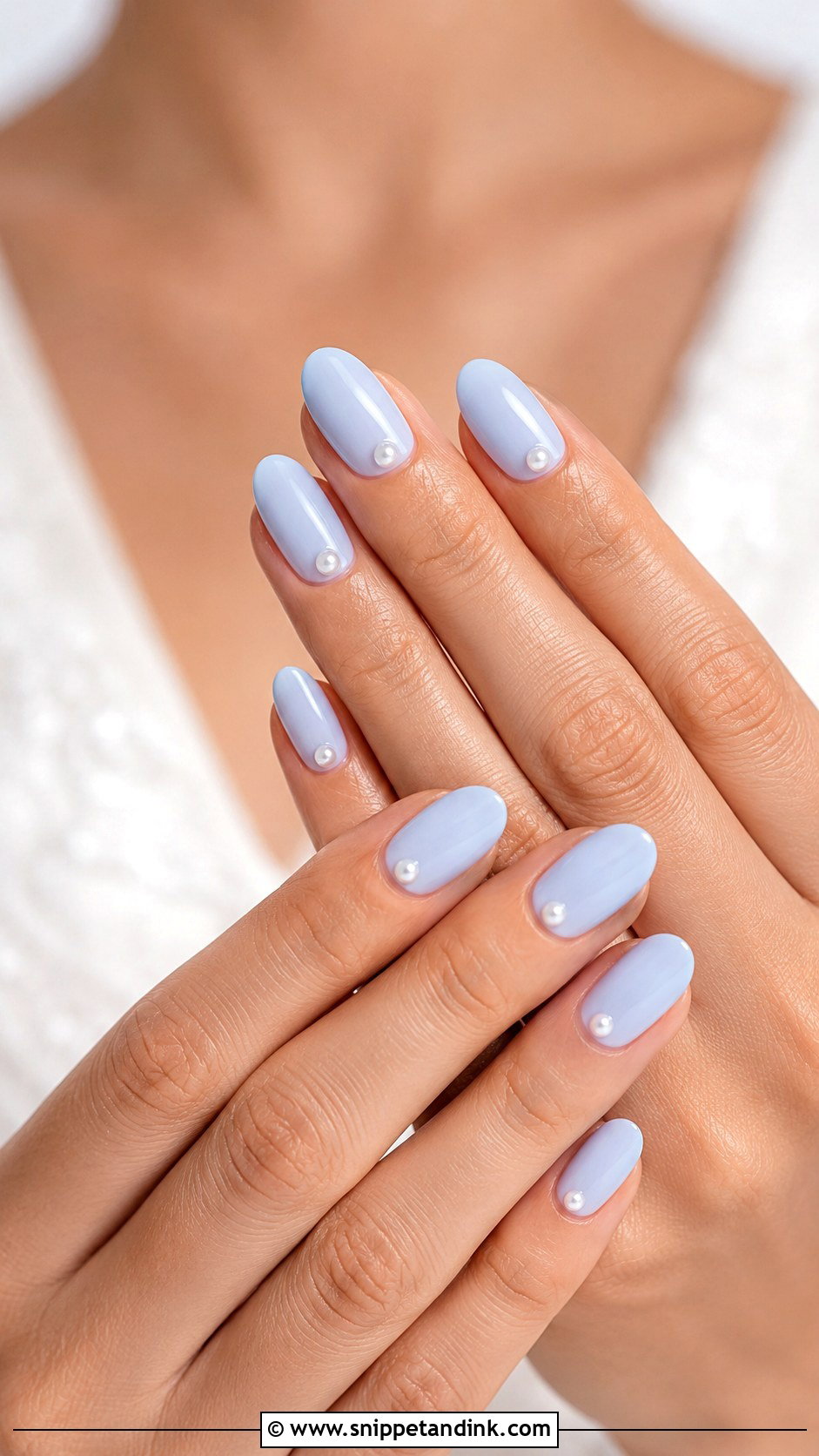 Blue Lace Wedding Nails - Snippet and Ink - 20 Blue Wedding Nails for Bride