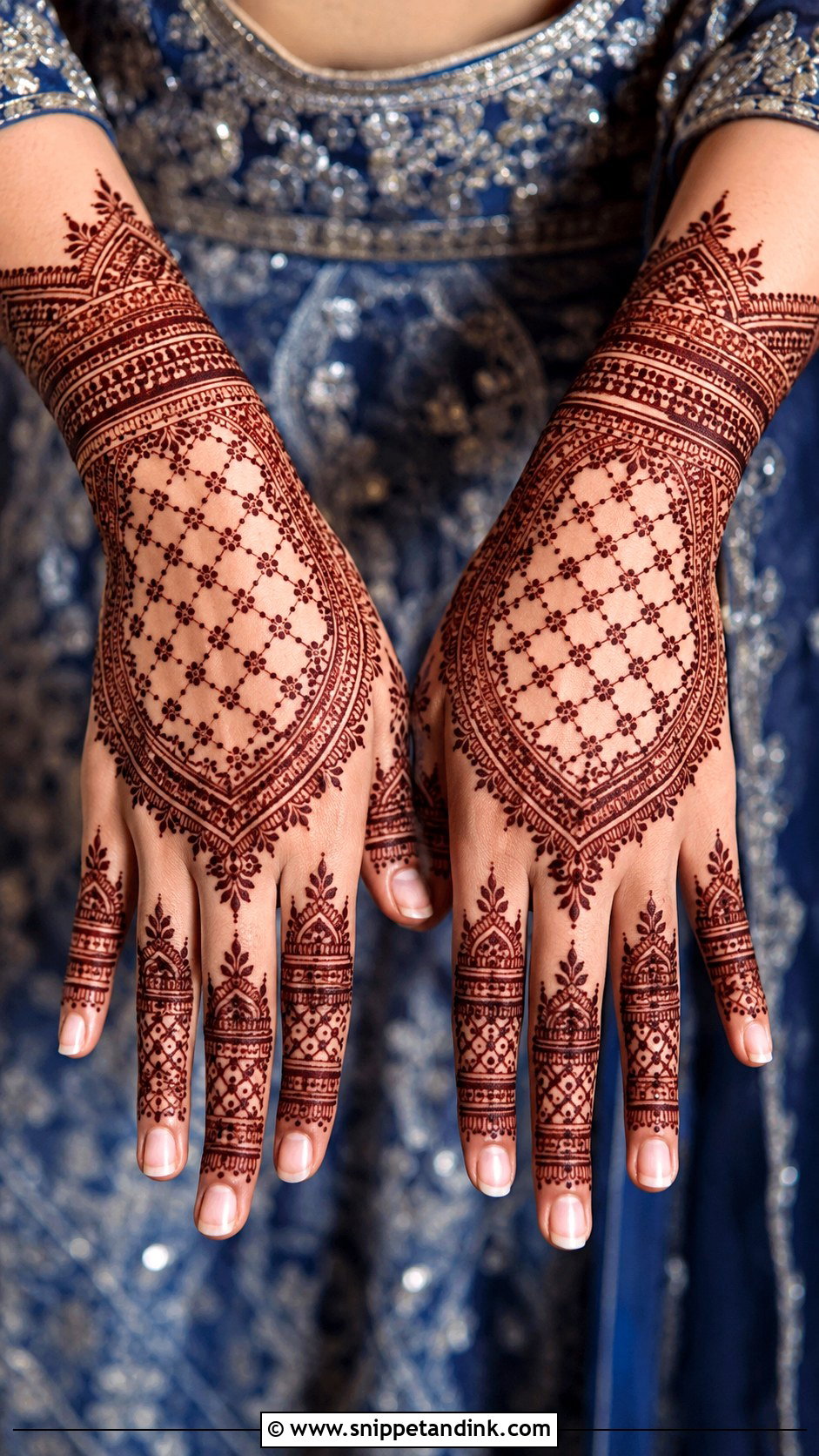 Blue Lehenga For Mehandi Bride - Snippet and Ink - 30 Mehandi Outfits Brides
