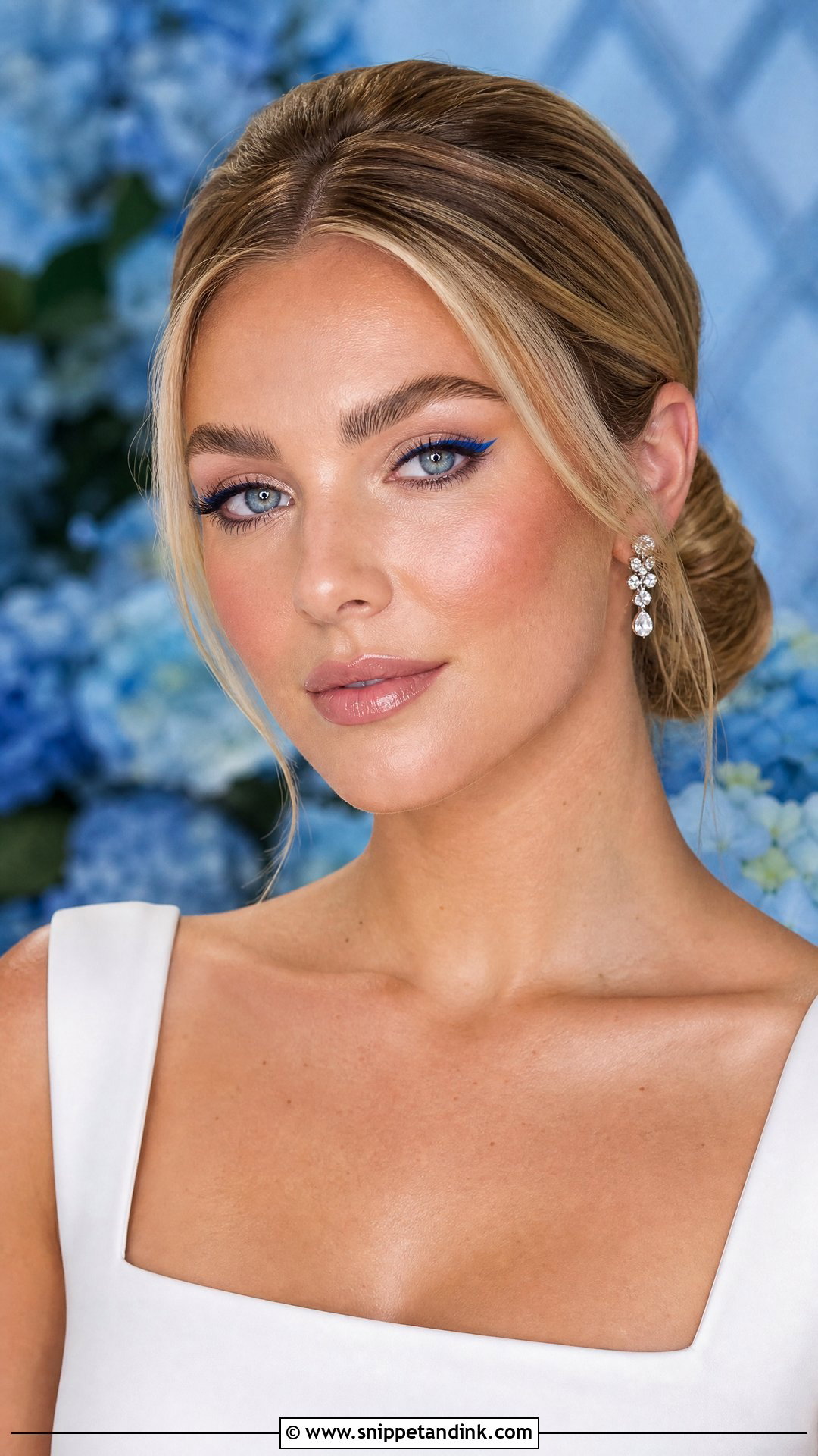 Blue Liner Bridal Makeup - Snippet and Ink - 20 Colorful Bridal Makeup Ideas