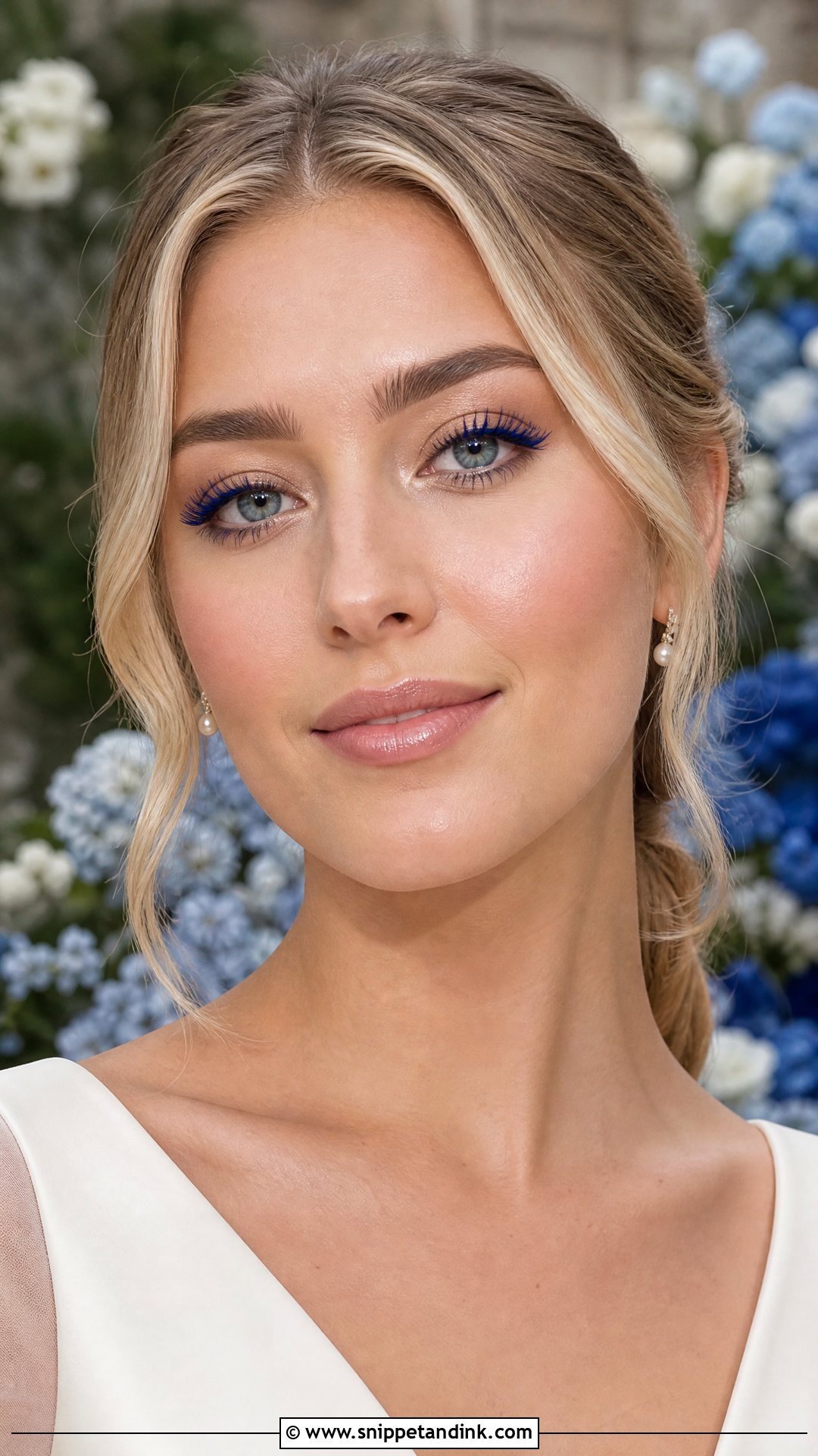 Blue Mascara Wedding Makeup - Snippet and Ink - 20 Blue Wedding Makeup Ideas
