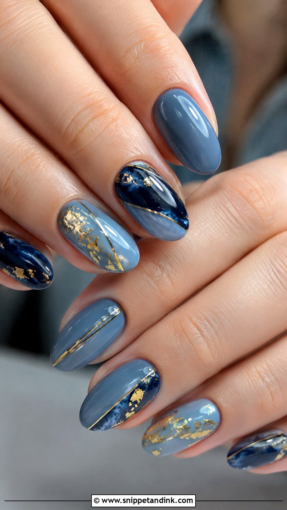 Blue Matte Bridesmaid Nails - Snippet and Ink - 20 Blue Bridesmaid Nails