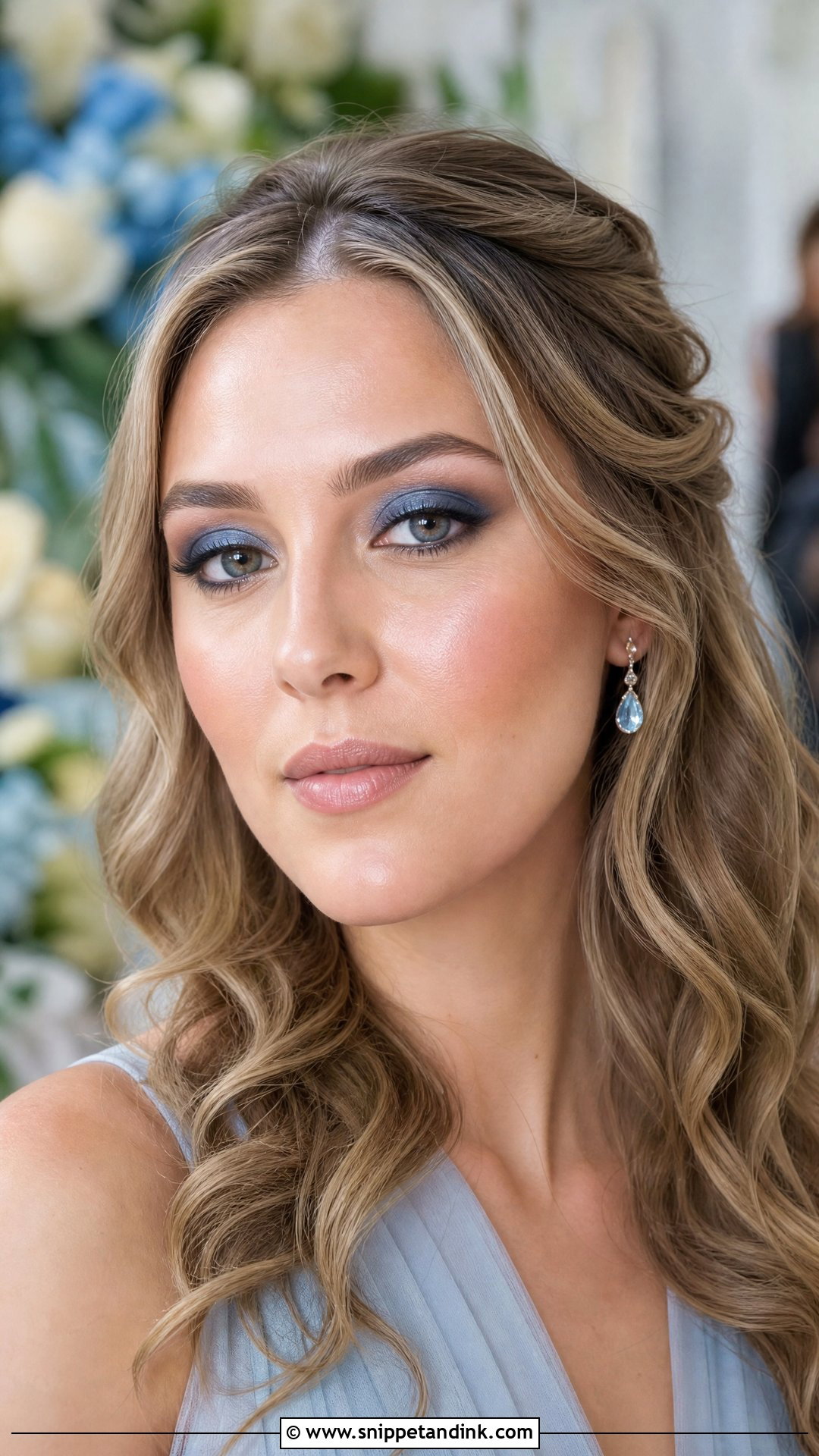 Blue Matte Wedding Makeup - Snippet and Ink - 20 Blue Wedding Makeup Ideas