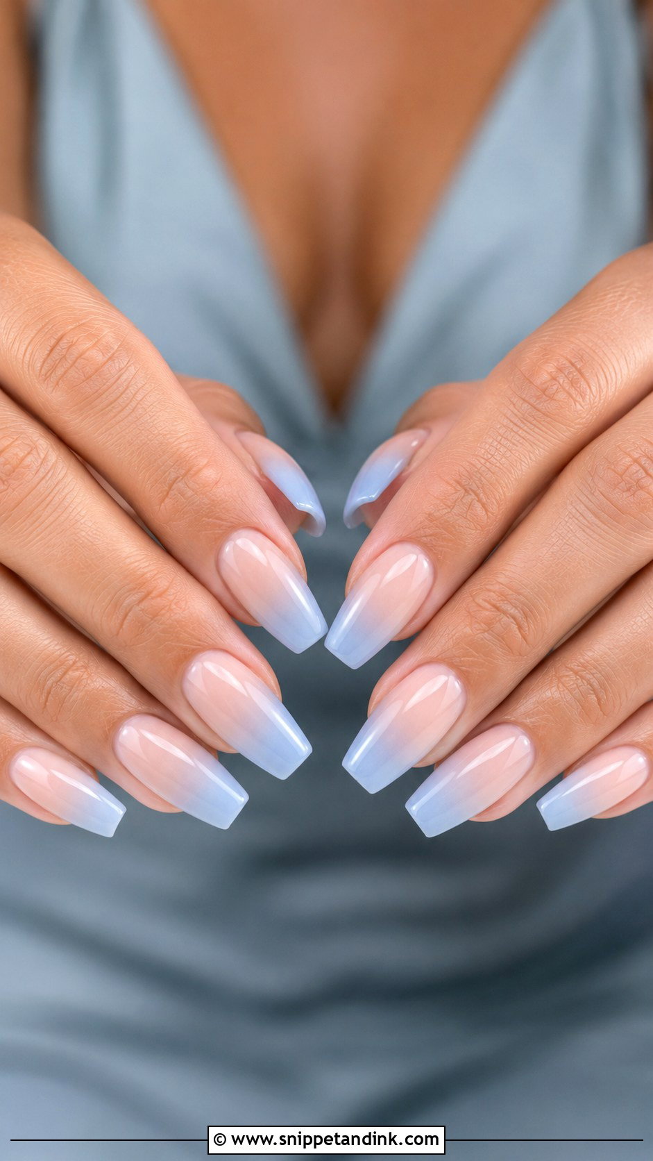 Blue Ombre Bridesmaid Nails - Snippet and Ink - 20 Blue Bridesmaid Nails