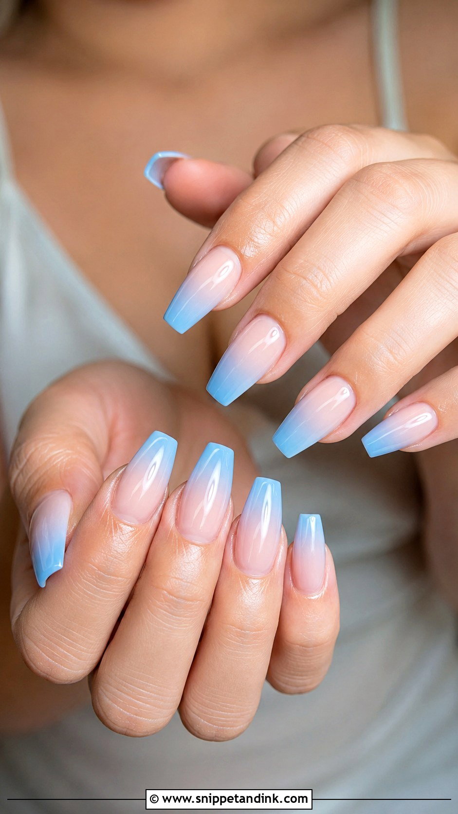 Blue Ombre Wedding Nails - Snippet and Ink - 20 Blue Wedding Nails for Bride