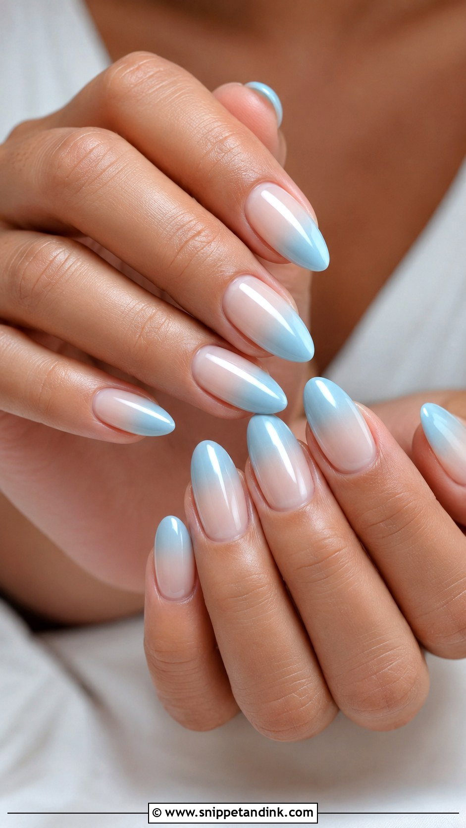 Blue Ombre Wedding Nails - Snippet and Ink - 20 Ombre Nails for Wedding