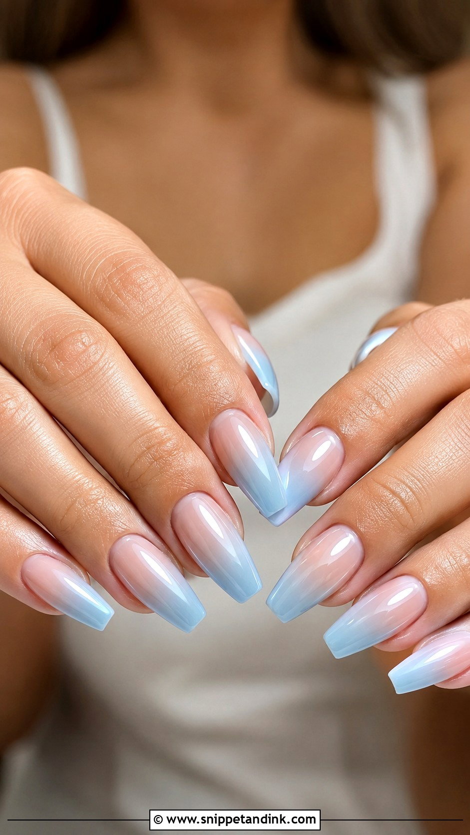 Blue Ombre Wedding Nails - Snippet and Ink - 20 Something Blue Wedding Nails