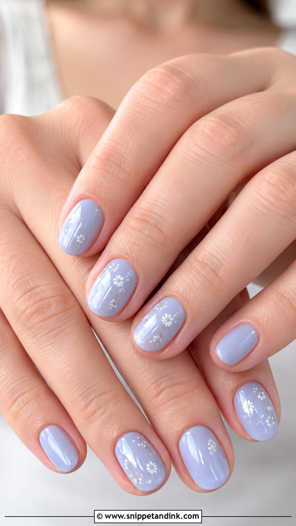 Blue Spring Bridal Nails - Snippet and Ink - 20 Spring Bridal Nails