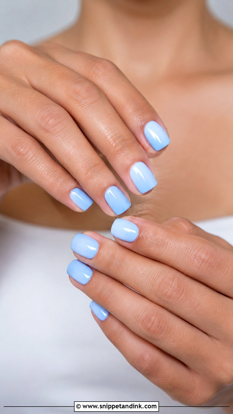Blue Square Wedding Nails - Snippet and Ink - 20 Blue Wedding Nails for Bride