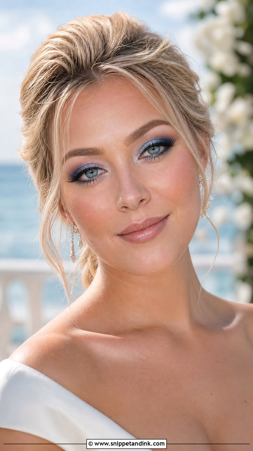 Blue Wedding Eyeshadow Look - Snippet and Ink - 20 Wedding Eyeshadow Looks