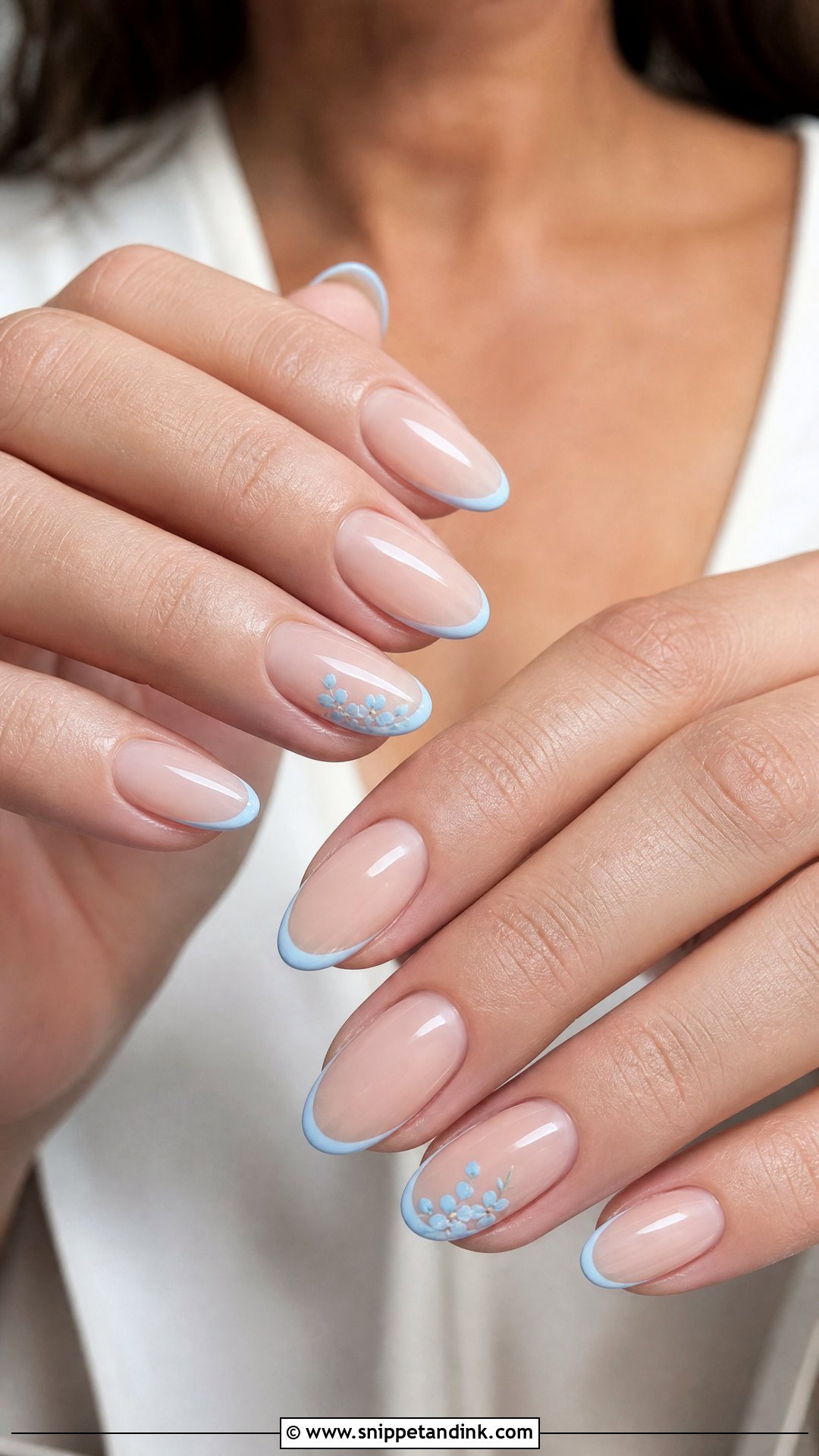 Blue Wedding Nails - Snippet and Ink - 35 Wedding Nails Design