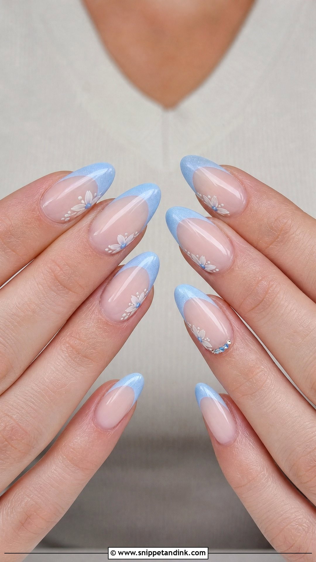 Blue Wedding Nails - Snippet and Ink - 25 Nail Ideas for Wedding