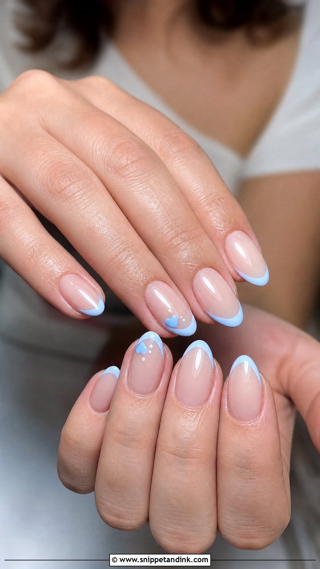 Blue Wedding Nails - Snippet and Ink - 25 Wedding Nail Ideas for the Bride