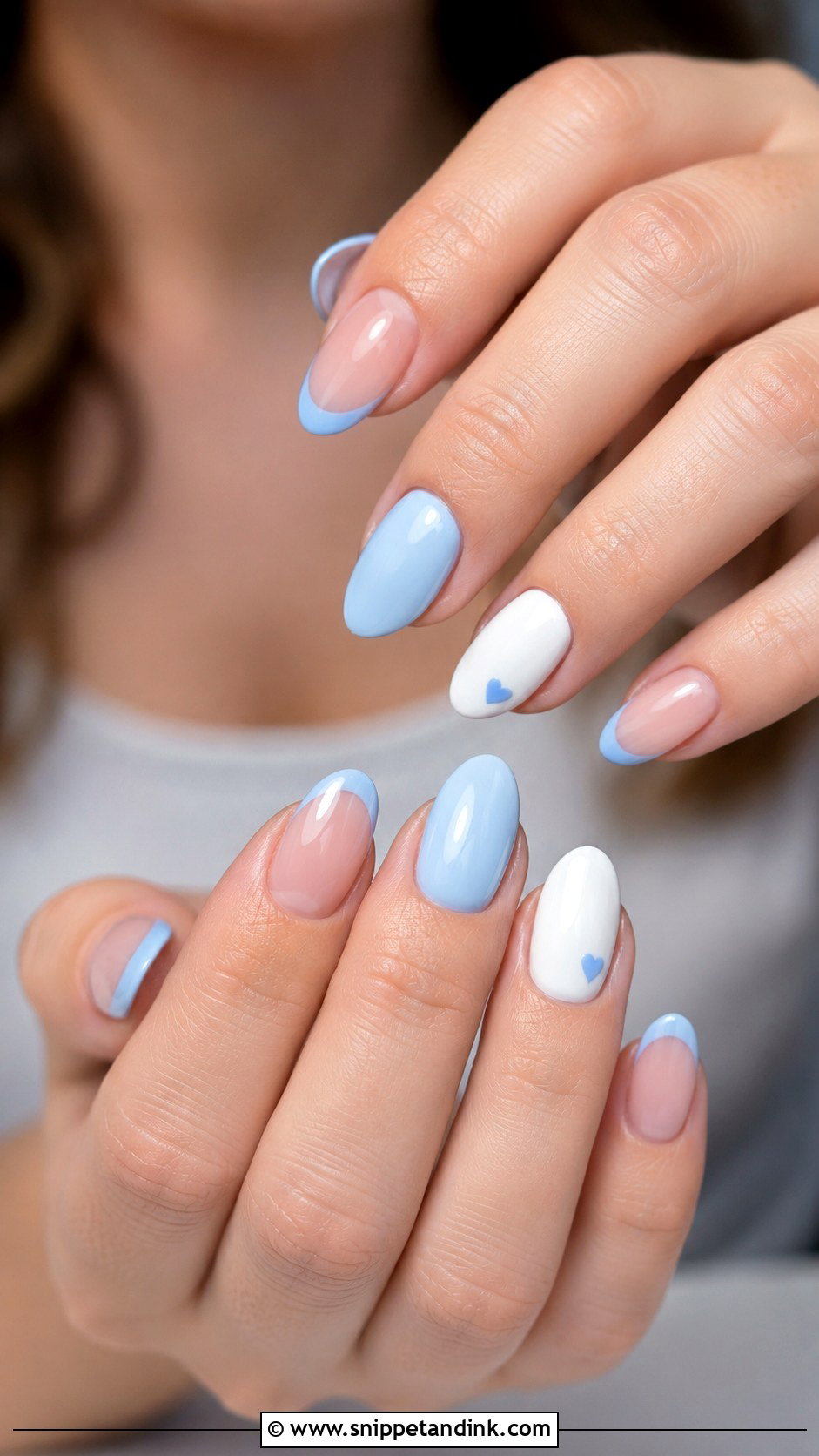 Blue Wedding Nails For Bride - Snippet and Ink - 20 Cute Wedding Nails the Bride