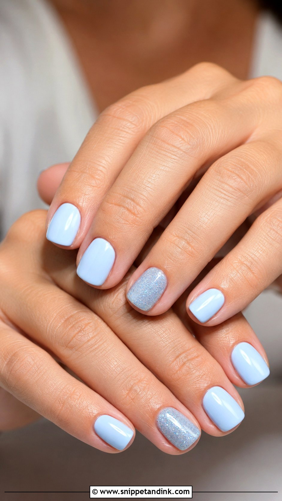 Blue Wedding Nails For Bridesmaids - Snippet and Ink - 30 Blue Wedding Nails
