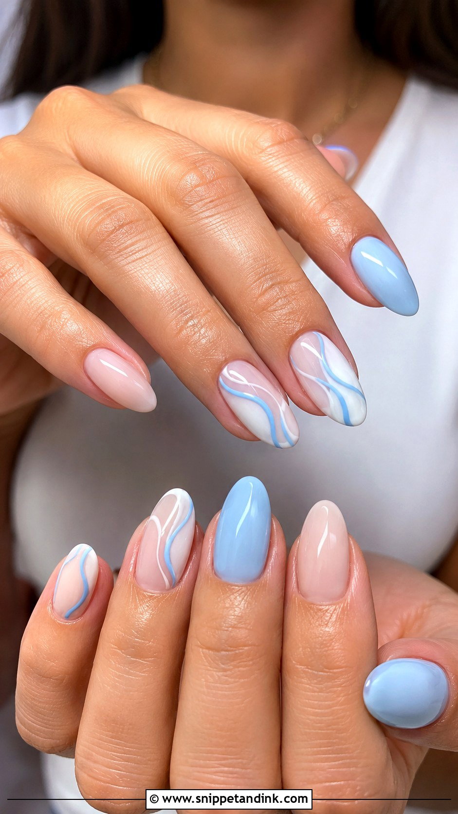 Blue Wedding Nails For Short Nails - Snippet and Ink - 20 Blue Nails for Wedding