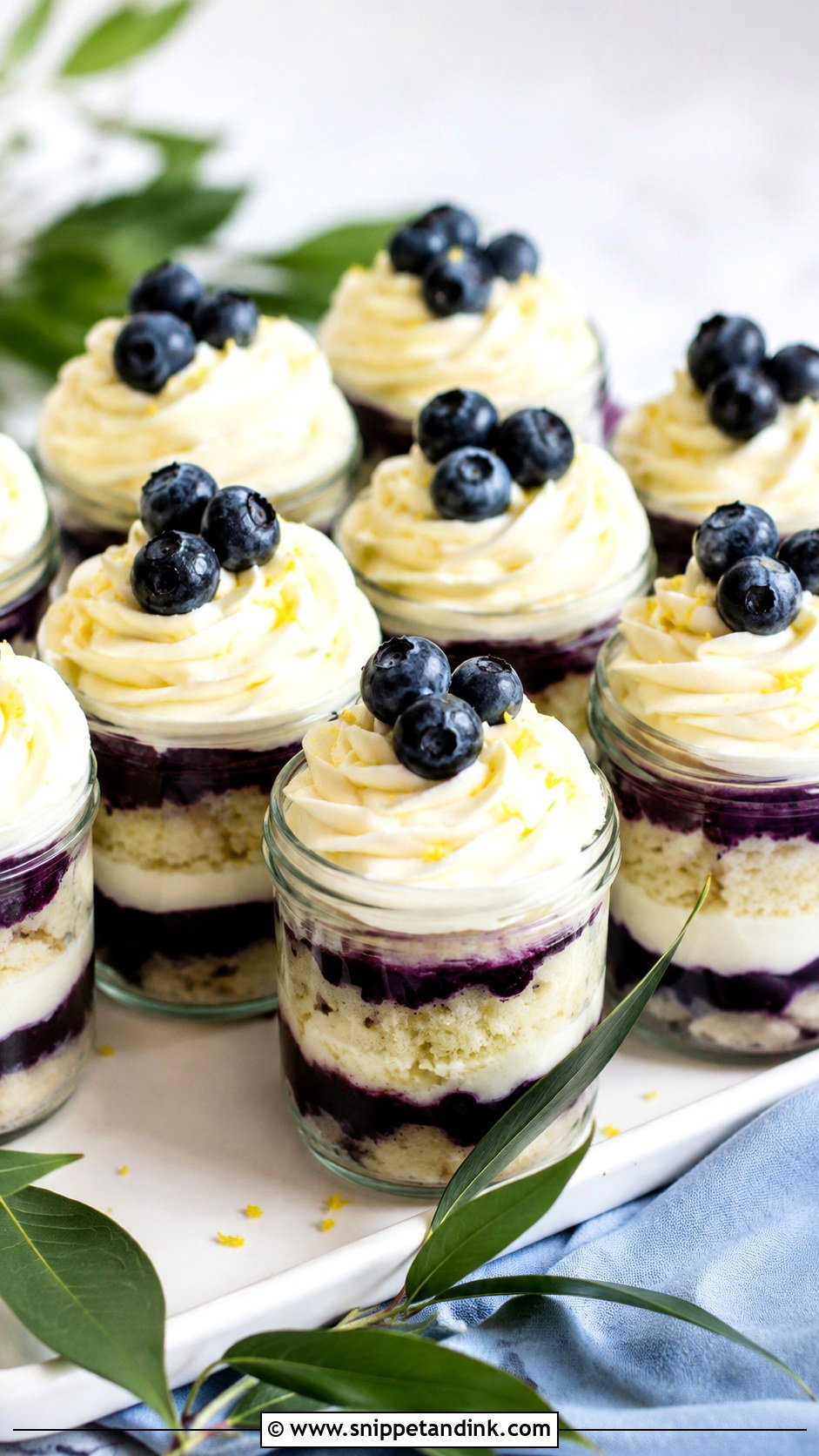 Blueberry Lemon Wedding Cake Jars - Snippet and Ink - 30 Wedding Cake Jars