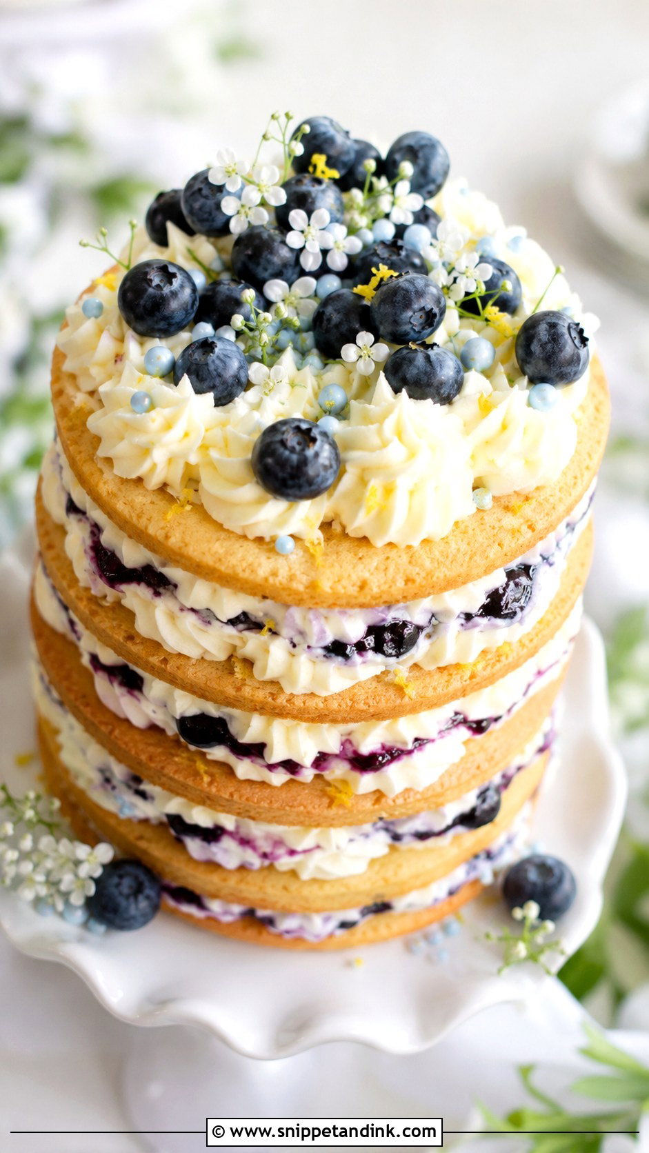 Blueberry Wedding Layered Cookie Cake - Snippet and Ink - 30 Wedding Layered Cookie Cake Ideas