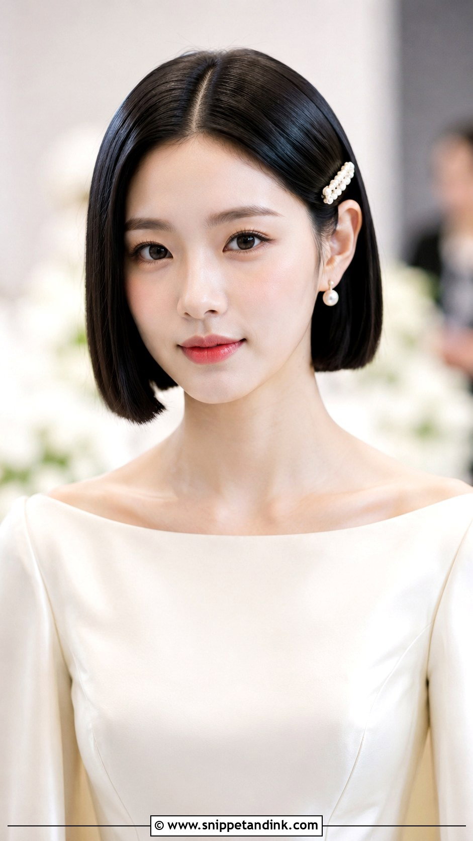 Blunt Bob Wedding Hair - Snippet and Ink - 15 Wedding Hair for Bob Haircut Ideas