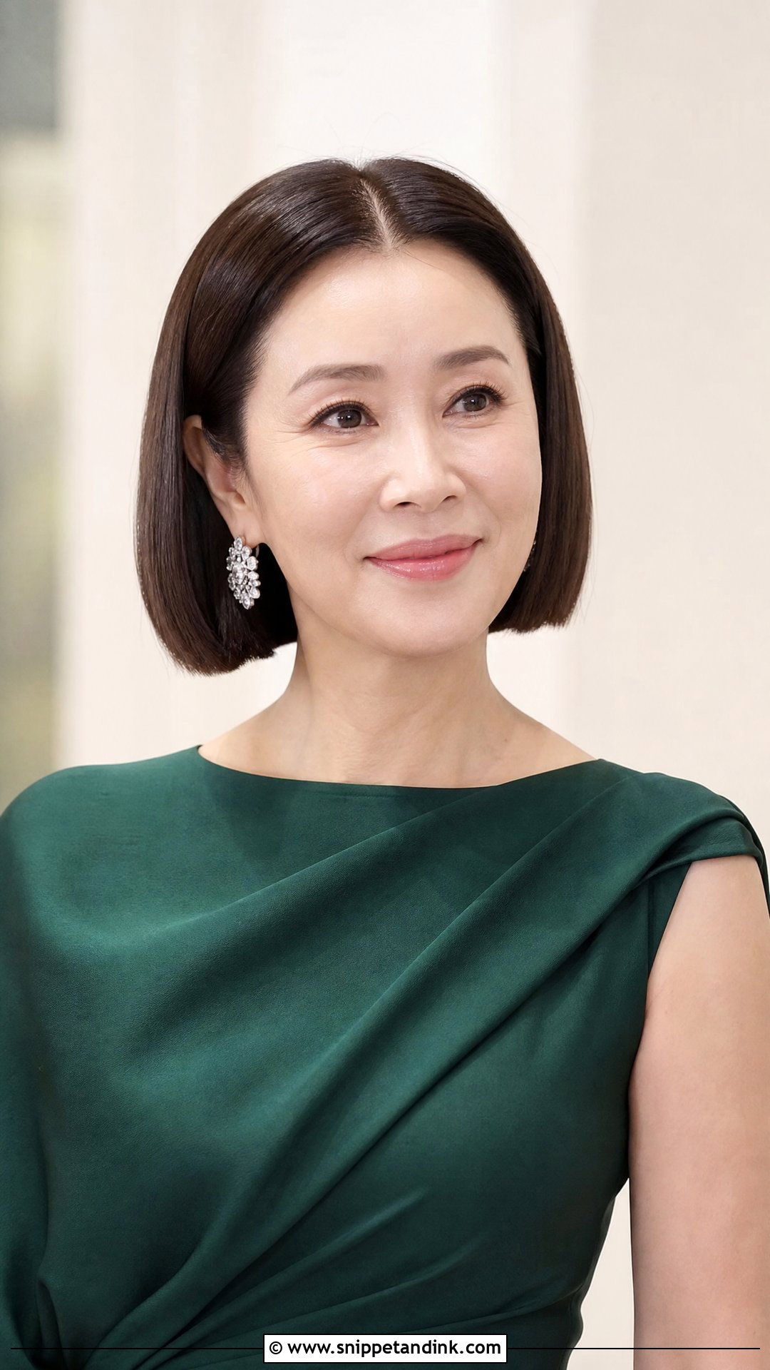 Blunt Bob With Center Part - Snippet and Ink - 20 Mother of the Bride Short Hair Down Ideas