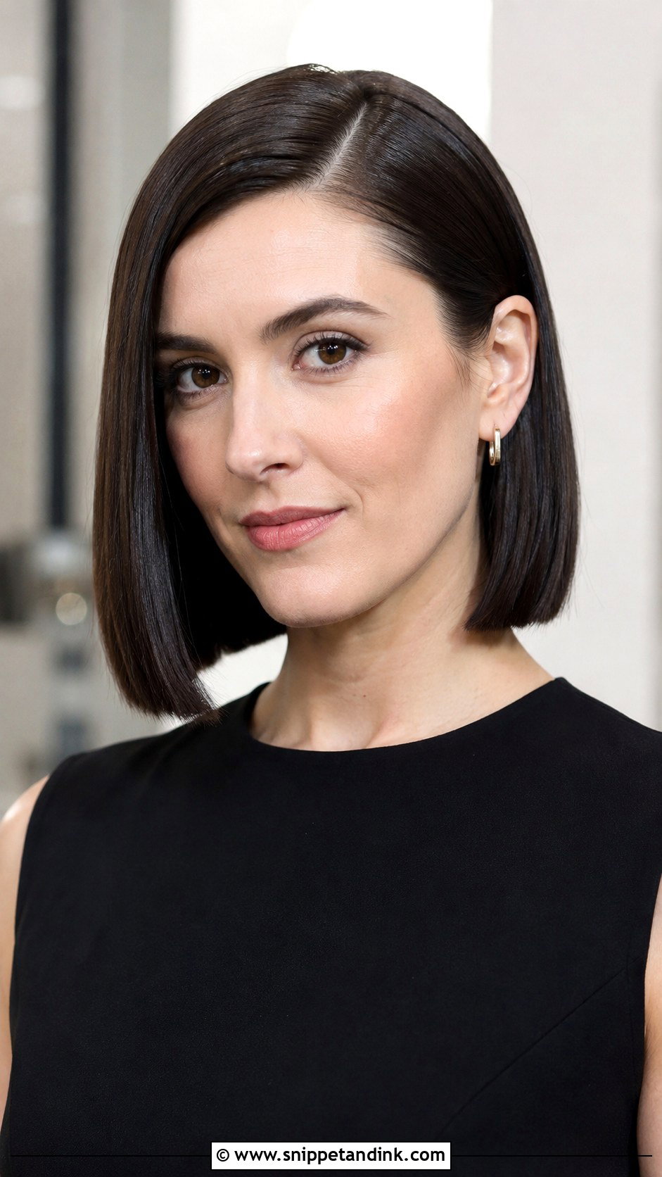 Blunt Bob With Glossy Finish - Snippet and Ink - 25 Wedding Guest Hairstyles Short Hair
