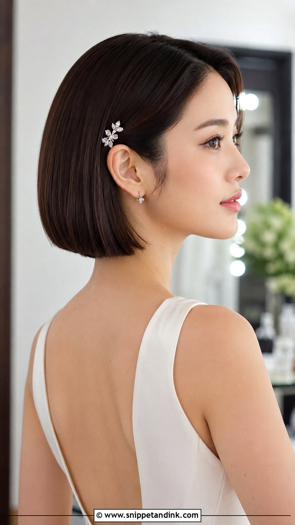 Blunt Bob for Weddings - Snippet and Ink - 25 Short Hairstyles for Wedding