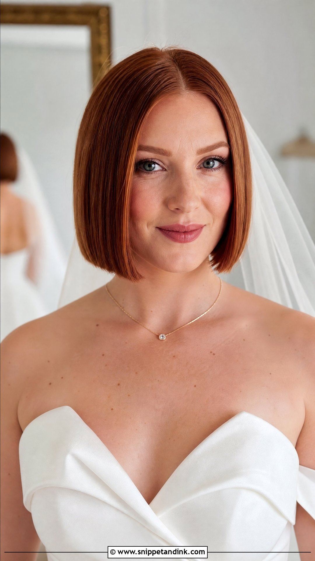 Blunt Wedding Bob - Snippet and Ink - 20 Wedding Hair Bob Length Ideas