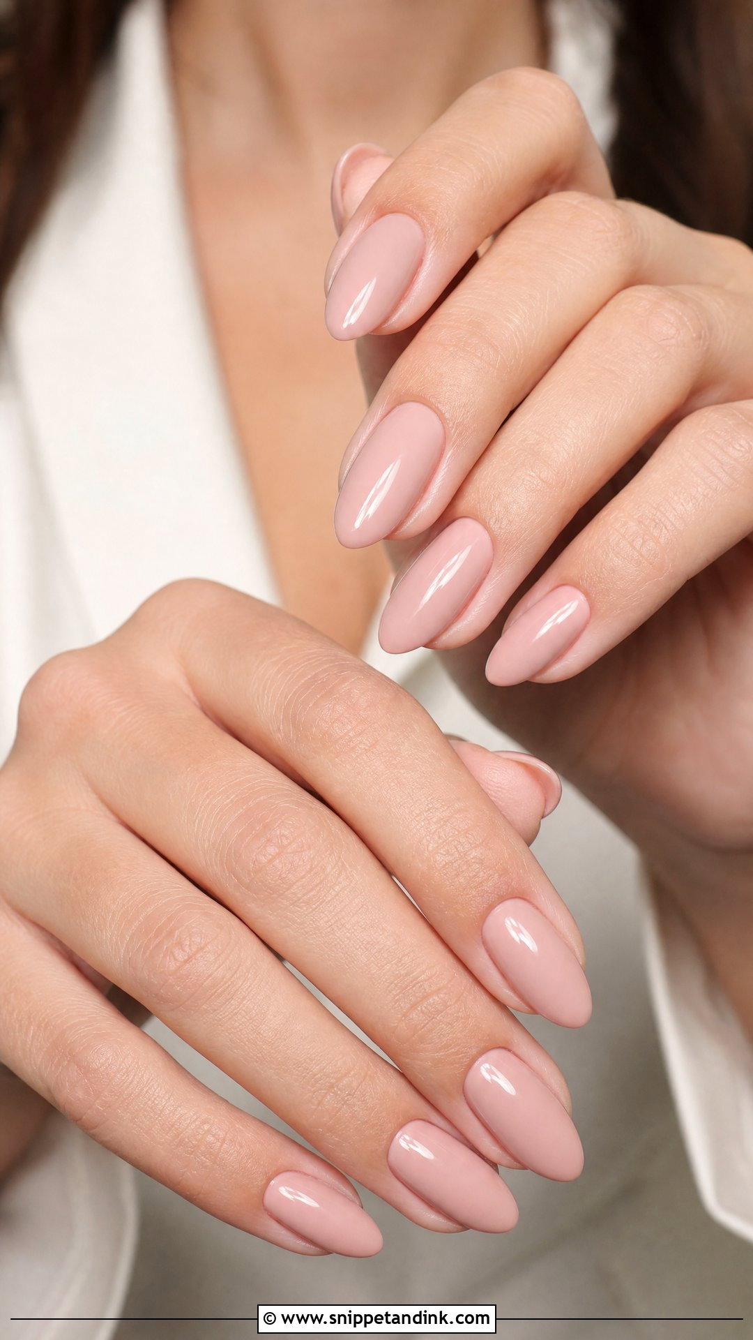 Blush Almond Nails - Snippet and Ink - 20 Neutral Wedding Guest Nails