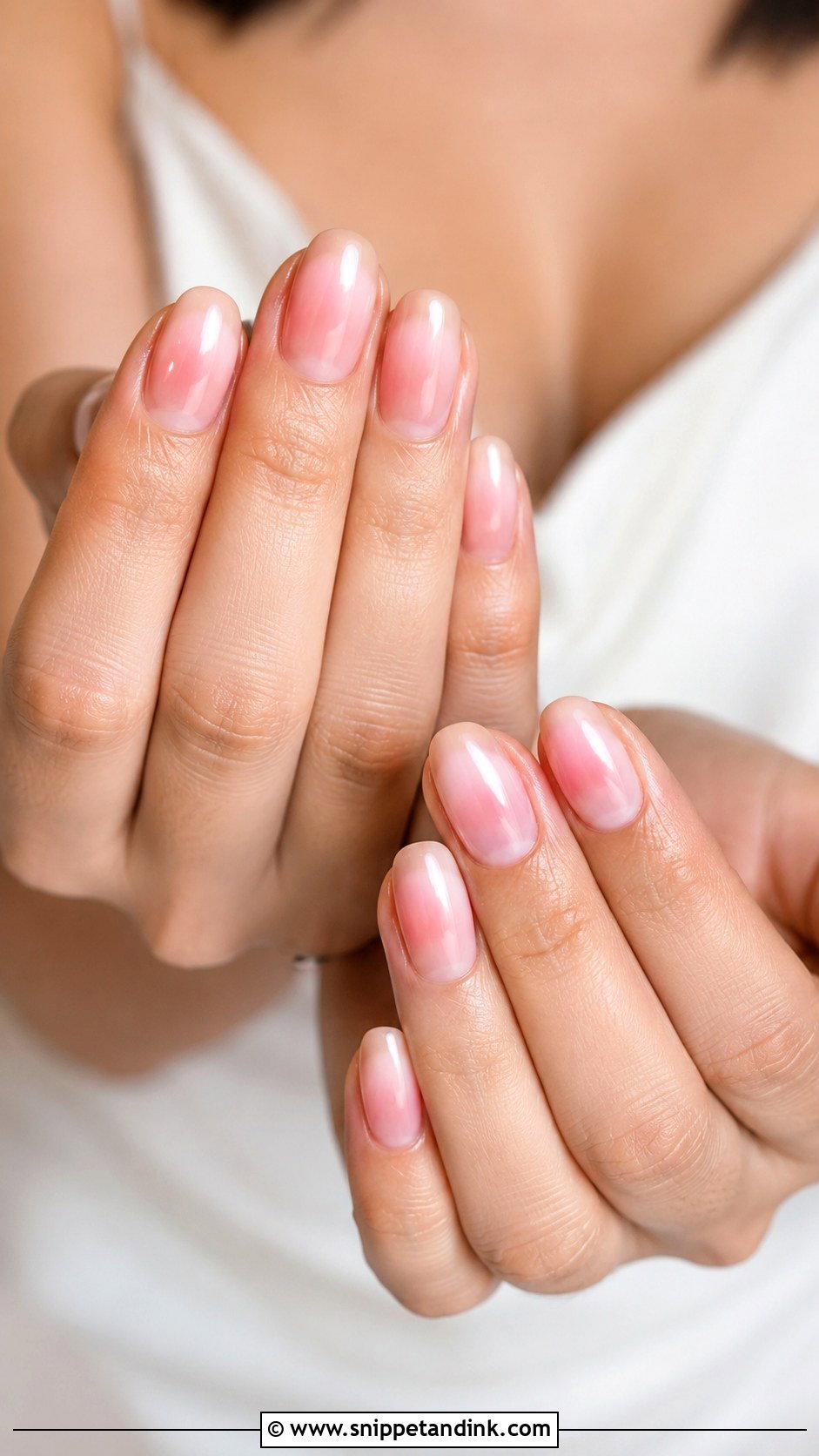 Blush Aura Wedding Nails - Snippet and Ink - 20 Wedding Nails 2025 Trends