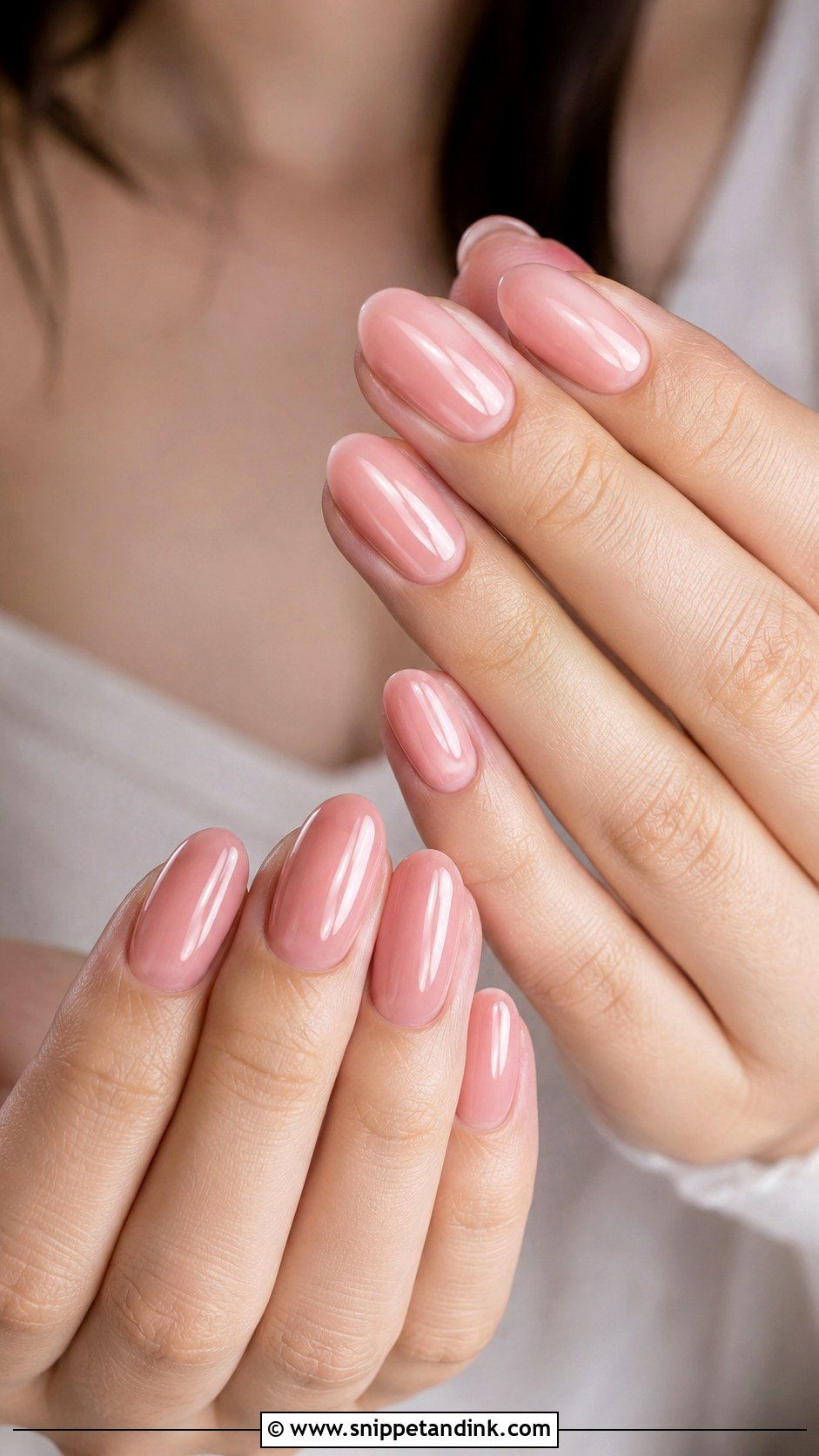 Blush BIAB Wedding Nails - Snippet and Ink - 20 Wedding Nails BIAB