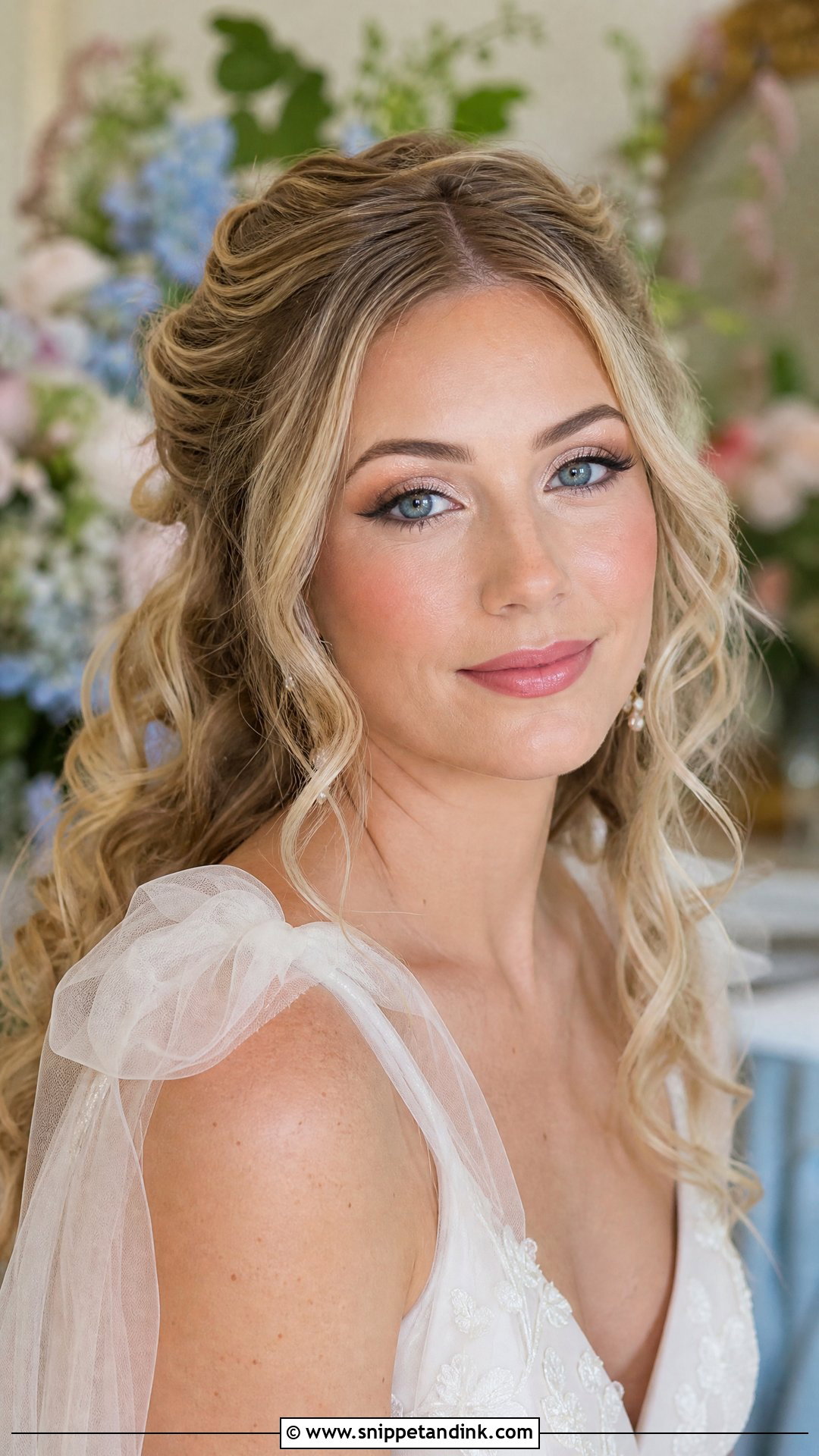 Blush Bridal Makeup For Brown Eyes - Snippet and Ink - 25 Glowy Bridal Makeup for Brown Eyes