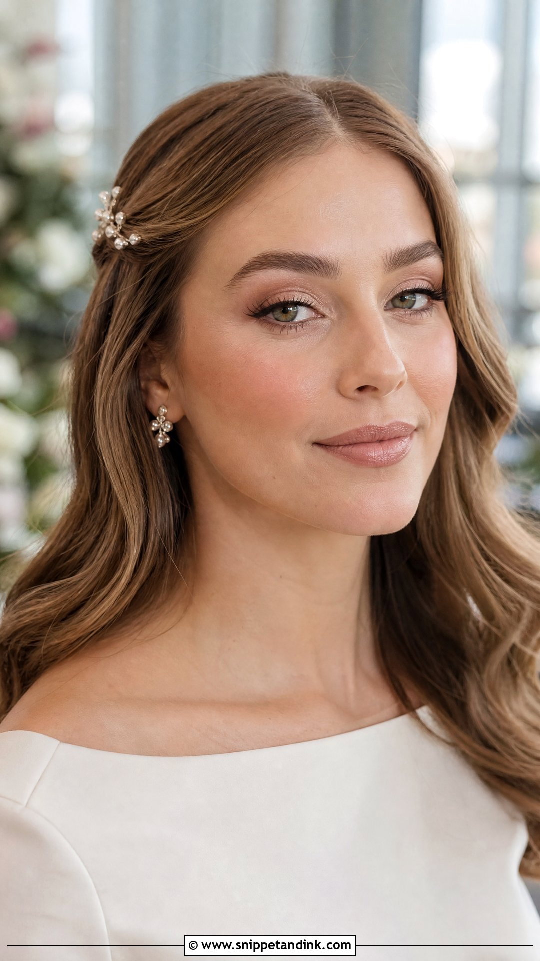Blush Bridal Makeup With Nude Lip - Snippet and Ink - 20 Blush Bridal Makeup Ideas