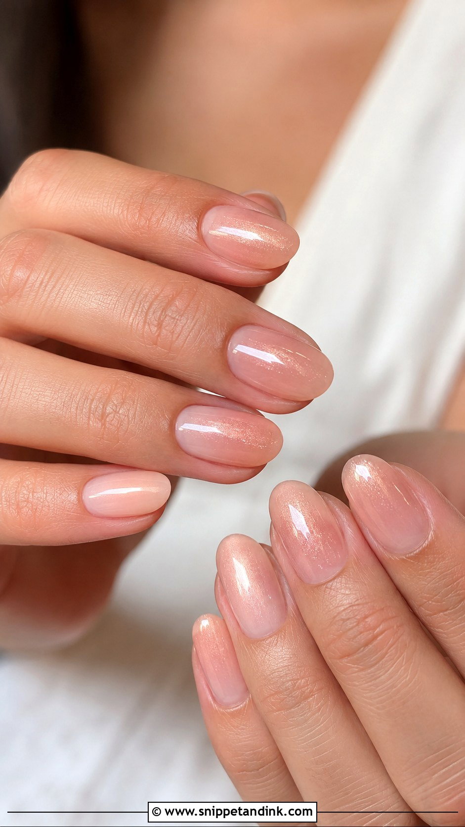 Blush Bridal Nail Extensions - Snippet and Ink - 30 Bridal Nail Extension Designs