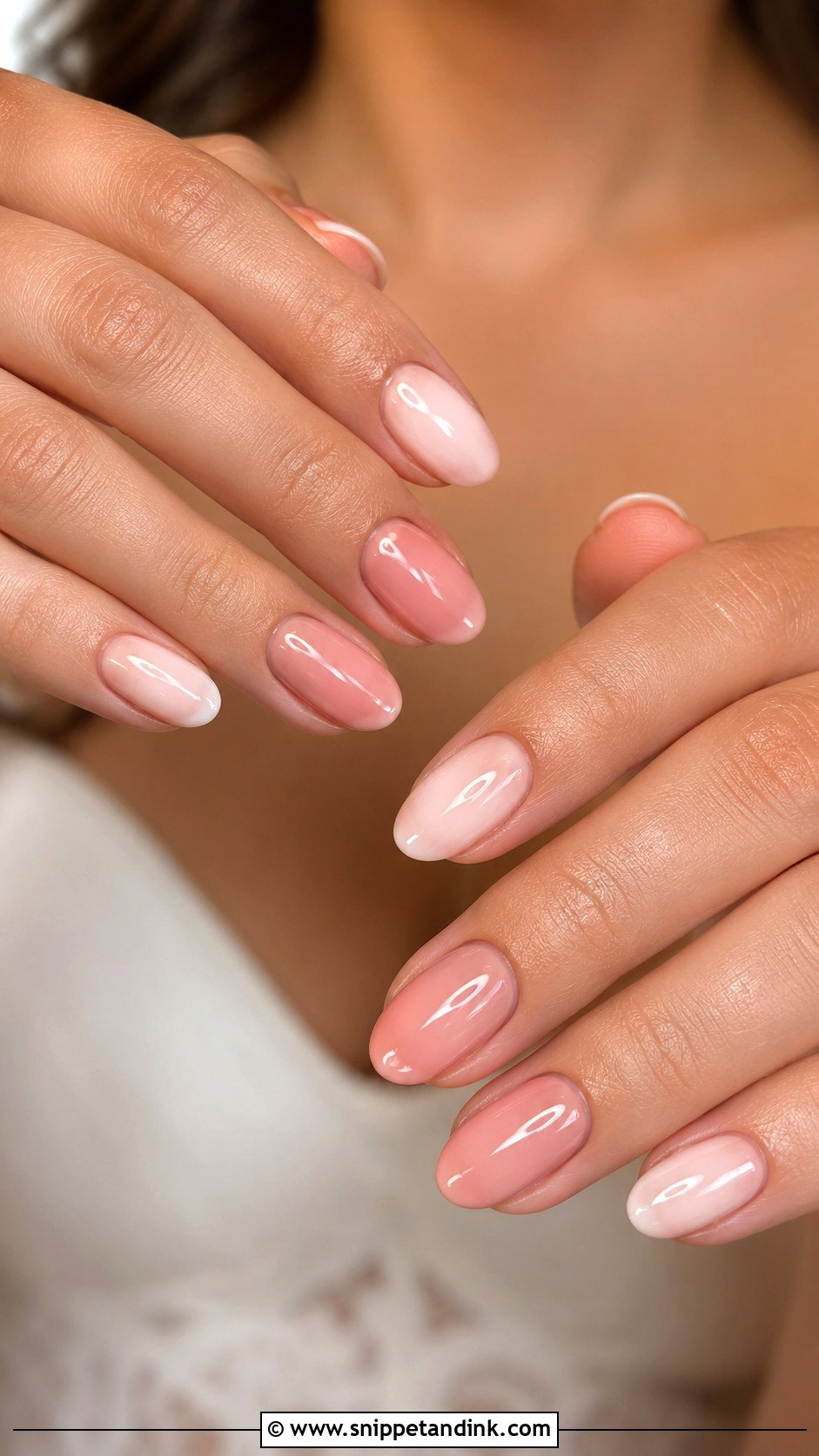 Blush Bridal Nail Extensions - Snippet and Ink - 20 Bridal Nail Extensions Brides Ideas