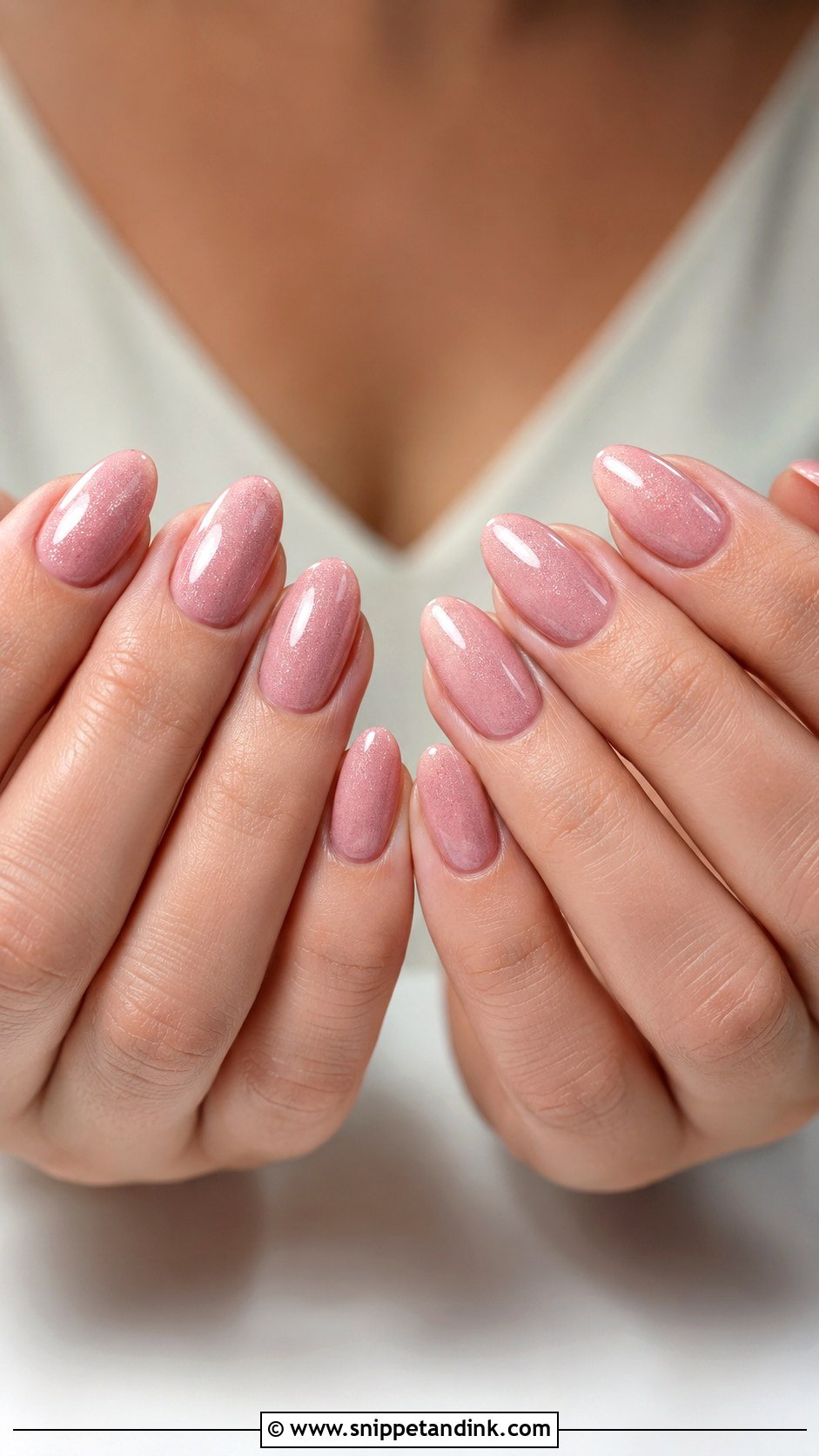 Blush Bridesmaid Nails - Snippet and Ink - 30 Bridesmaid Nail Ideas