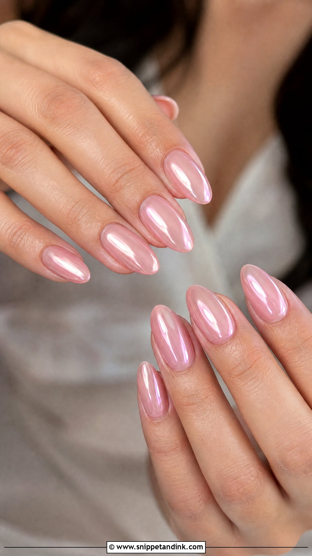 Blush Chrome Fall Wedding Nails - Snippet and Ink - 25 Fall Wedding Nails for Bride