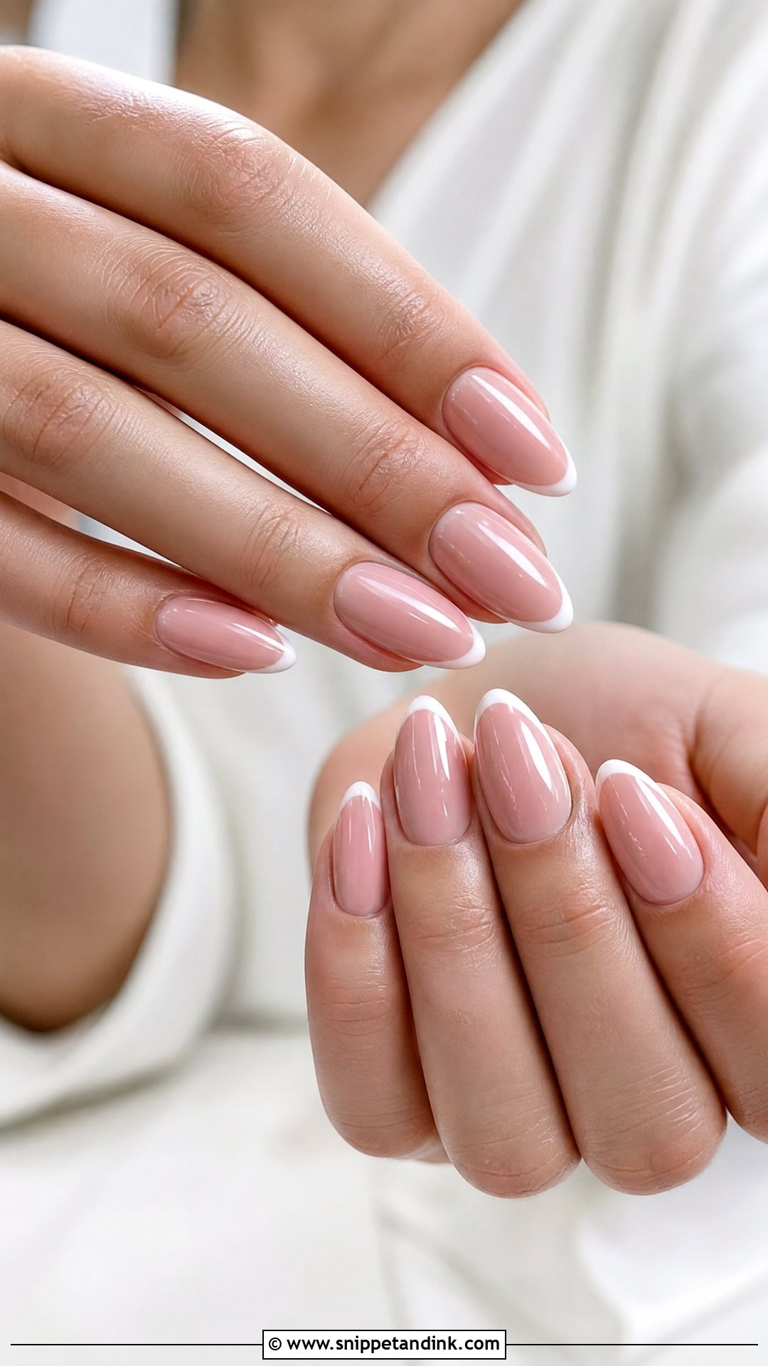 Blush French Bridal Party Nails - Snippet and Ink - 25 Bridal Party Nails